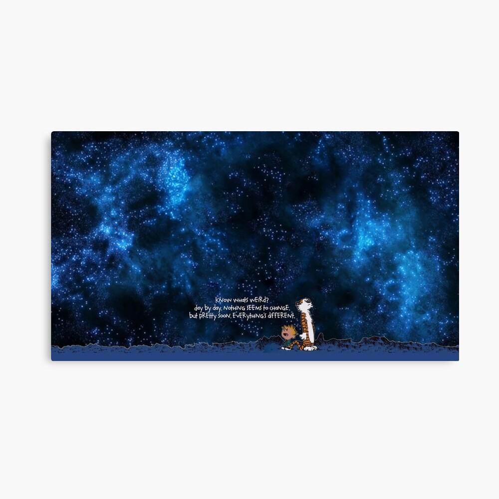 1000x1000 Calvin and Hobbs Space Poster
