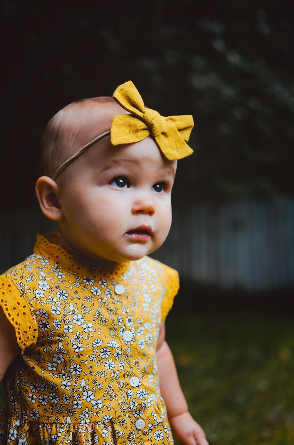 1000x1510 baby in yellow dress photo