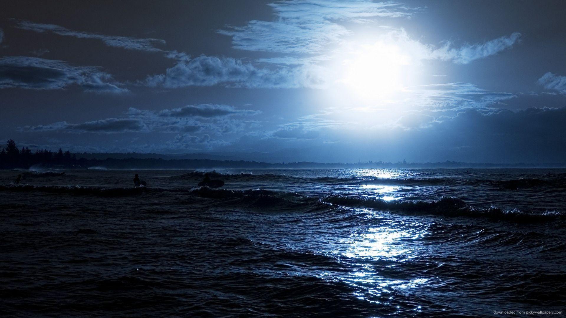 1920x1080 Blue Water Wallpaper Image