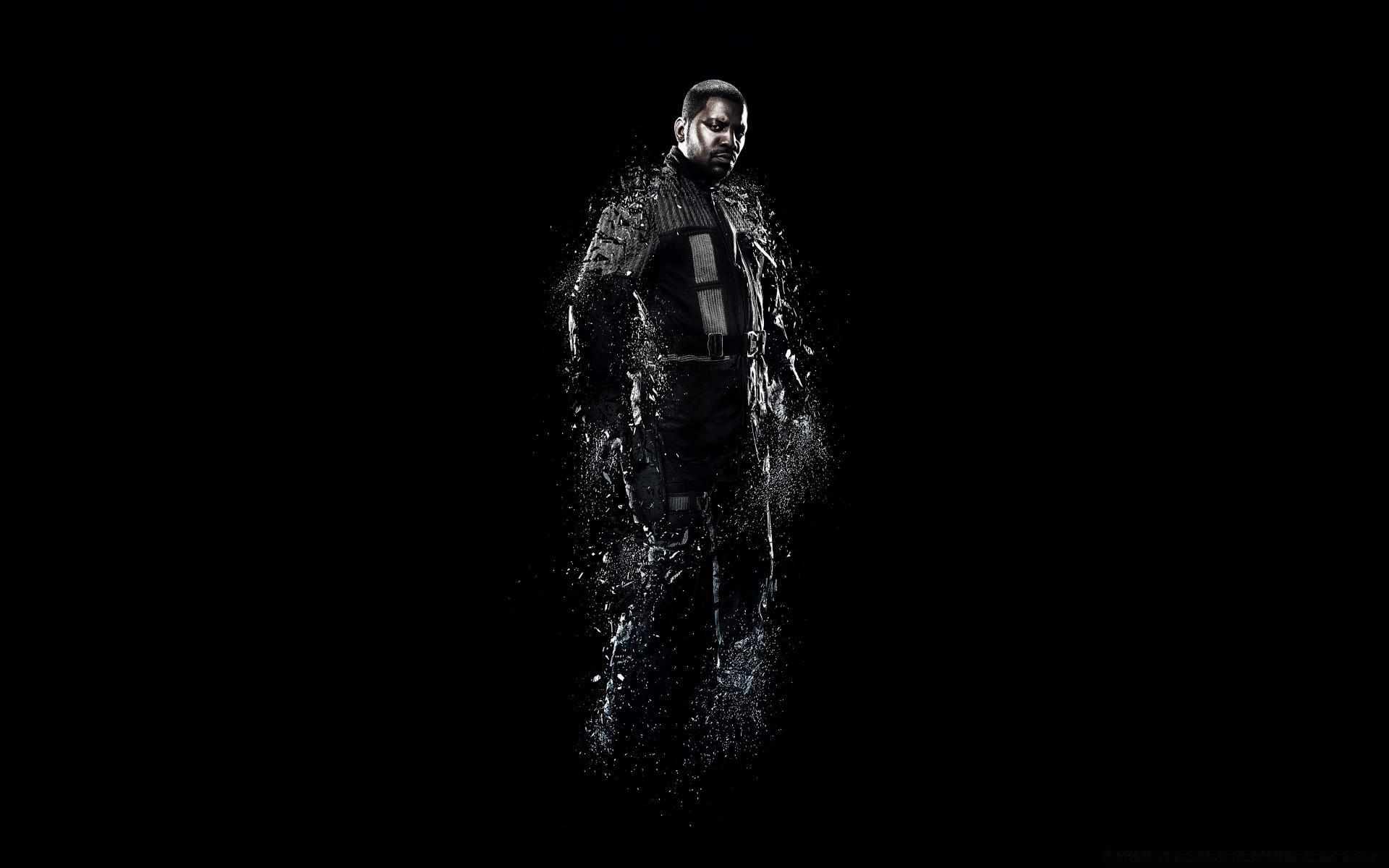 1920x1200 Brutal black man in black clothes on a black background wallpaper
