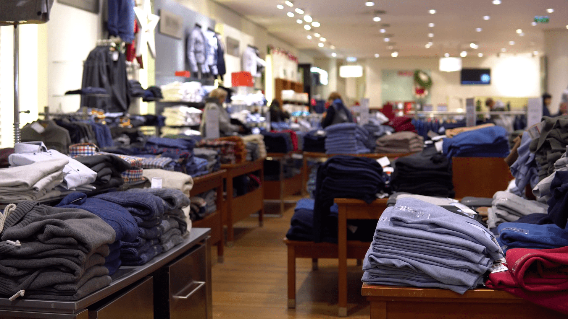 1920x1080 Clothes Displayed In Clothing Store People Stock Footage SBV 338133658