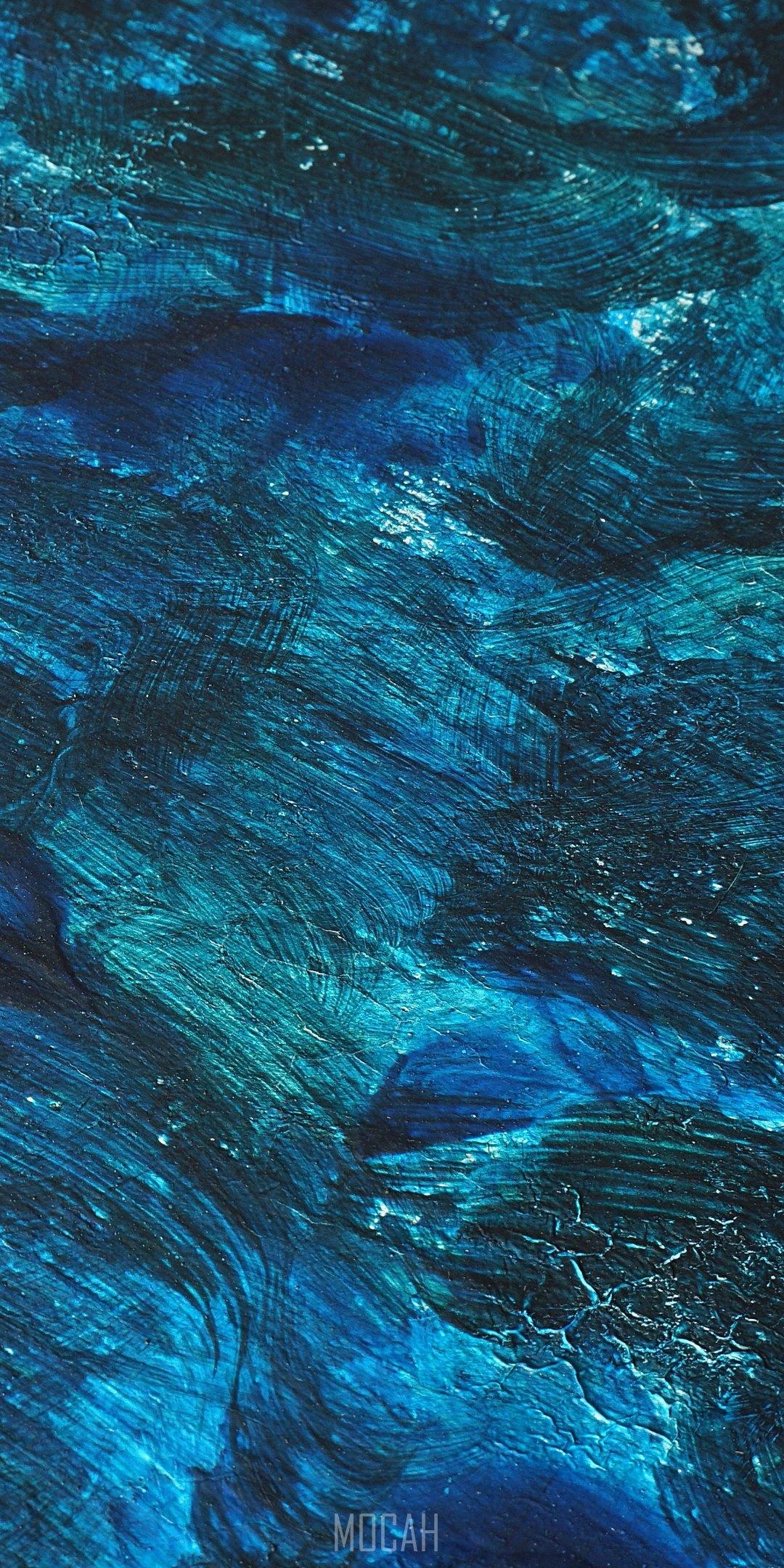1080x2160 Painting, Blue, Water, Aqua, Turquoise, Xiaomi Black Shark wallpaper HD download, 1080x2160 Gallery HD Wallpaper