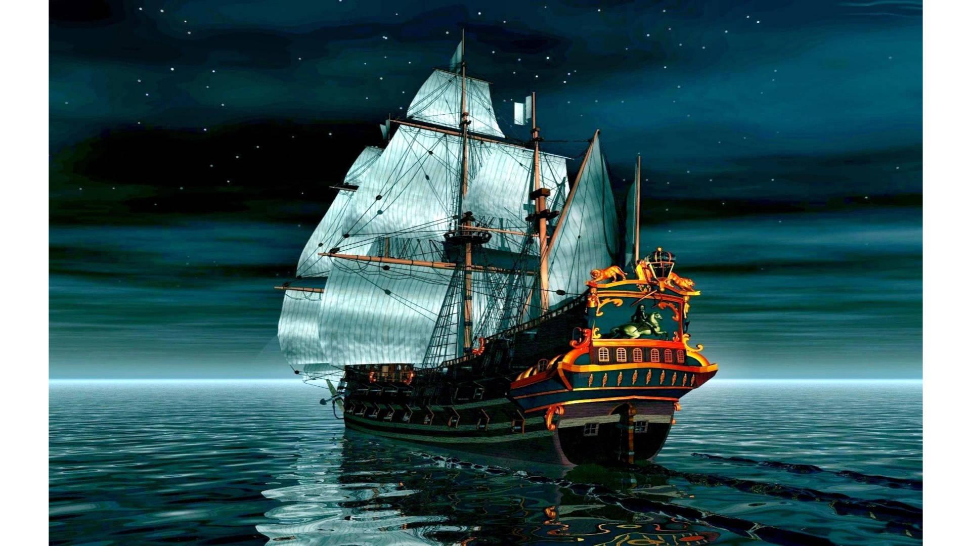1920x1080 Download 4k Pirate Ship Voyage Wallpaper