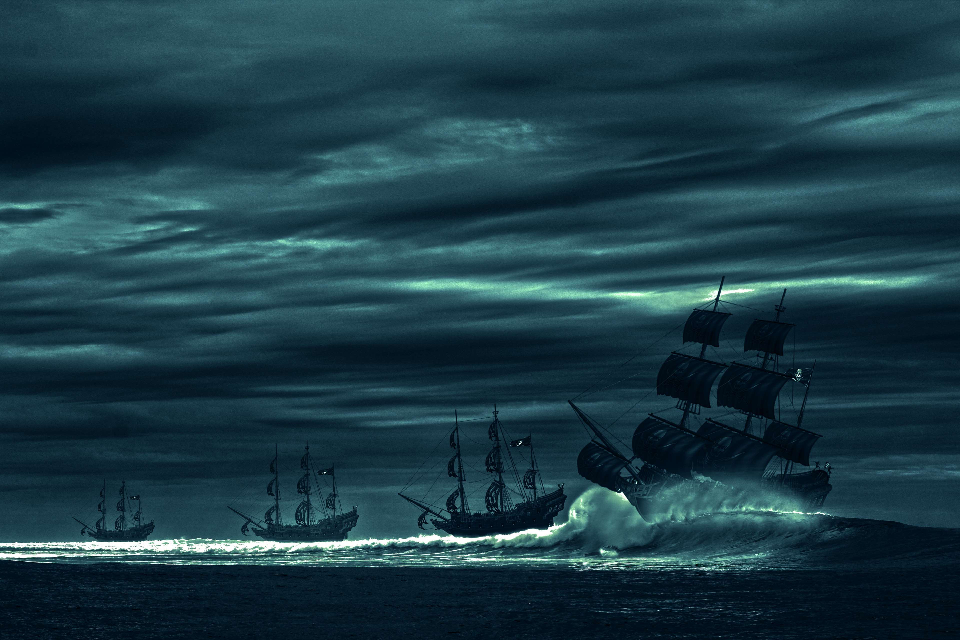 3840x2560 pirate ship 1080P, 2k, 4k HD wallpaper, background free download