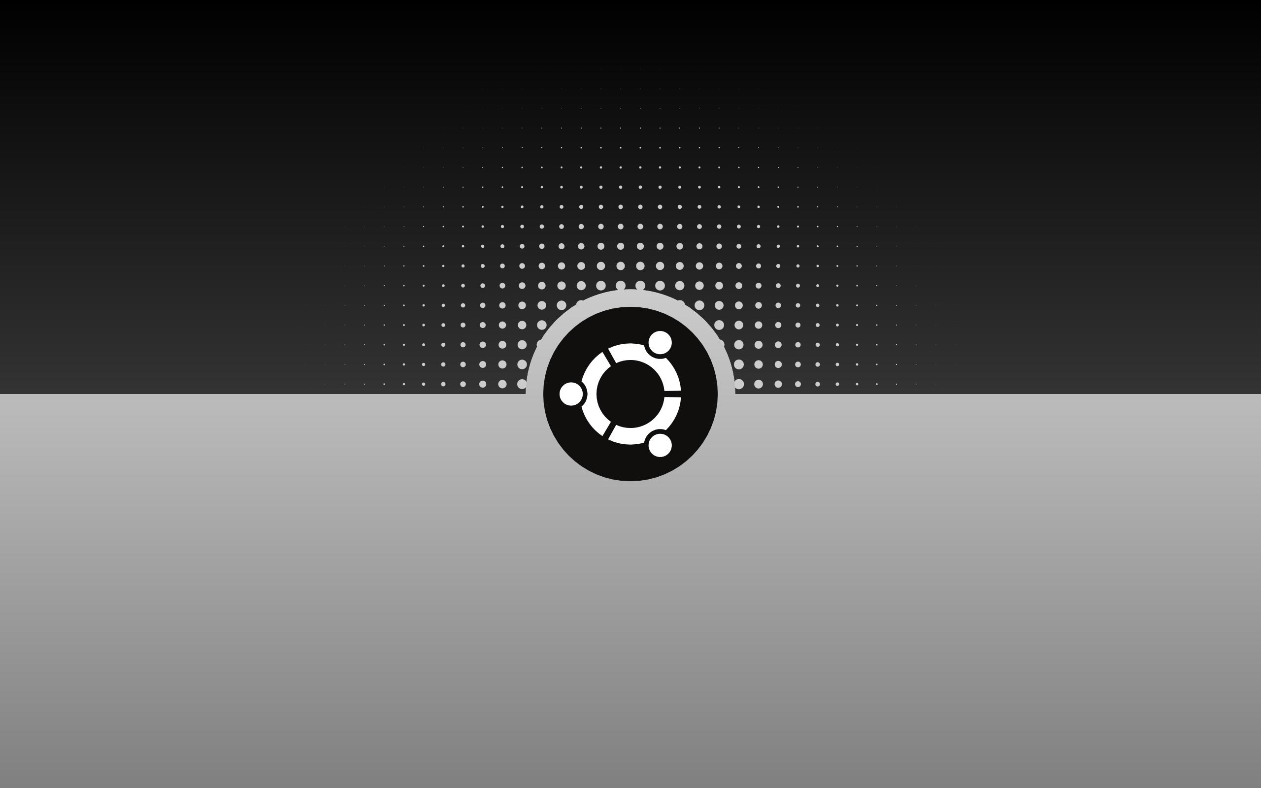 2560x1600 Black Ubuntu wallpaper. Black Ubuntu