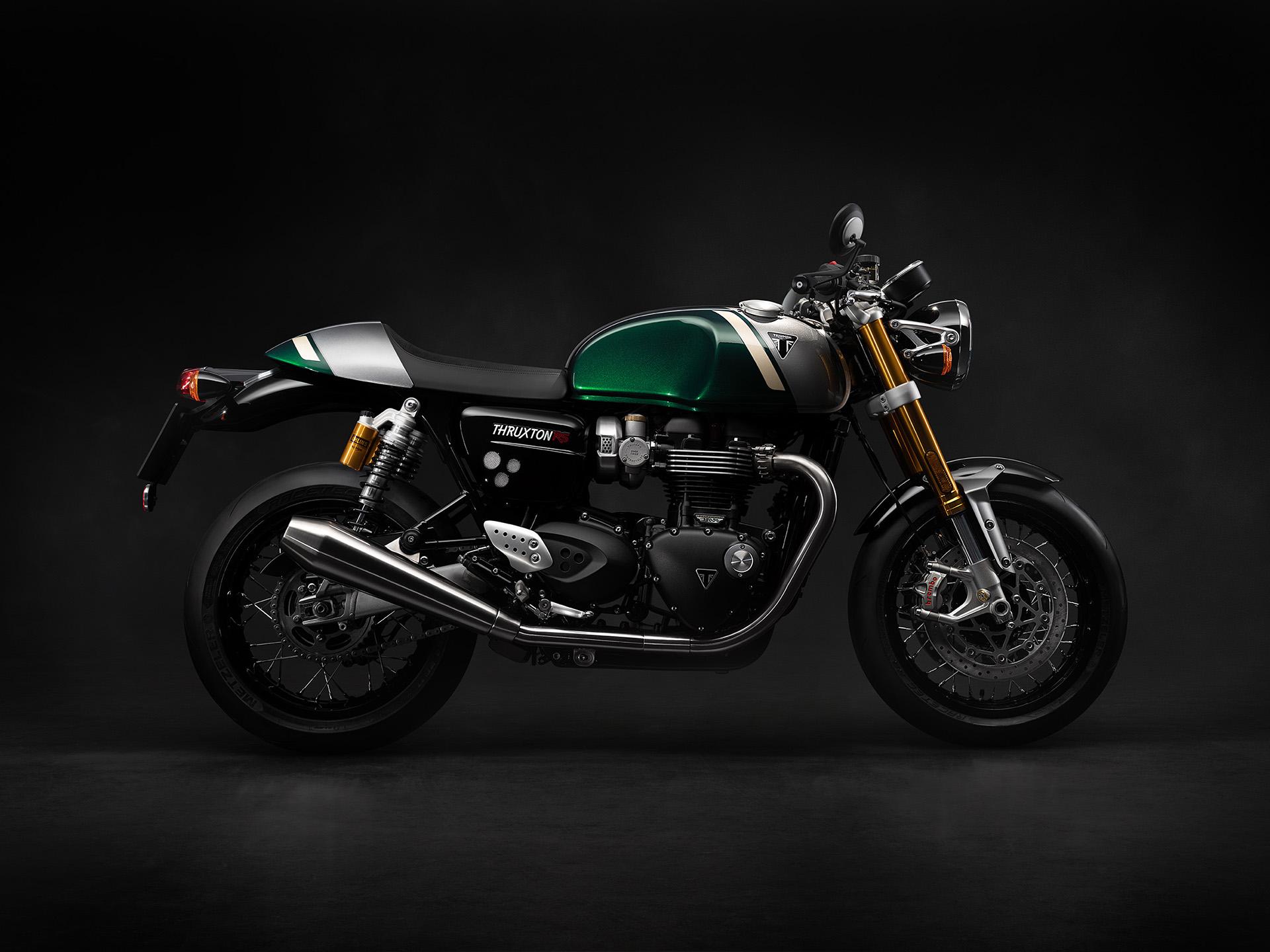 1920x1440 New 2023 Triumph Thruxton RS, New Haven VT. Specs, Price, Photo. Competition Green / Silver Ice