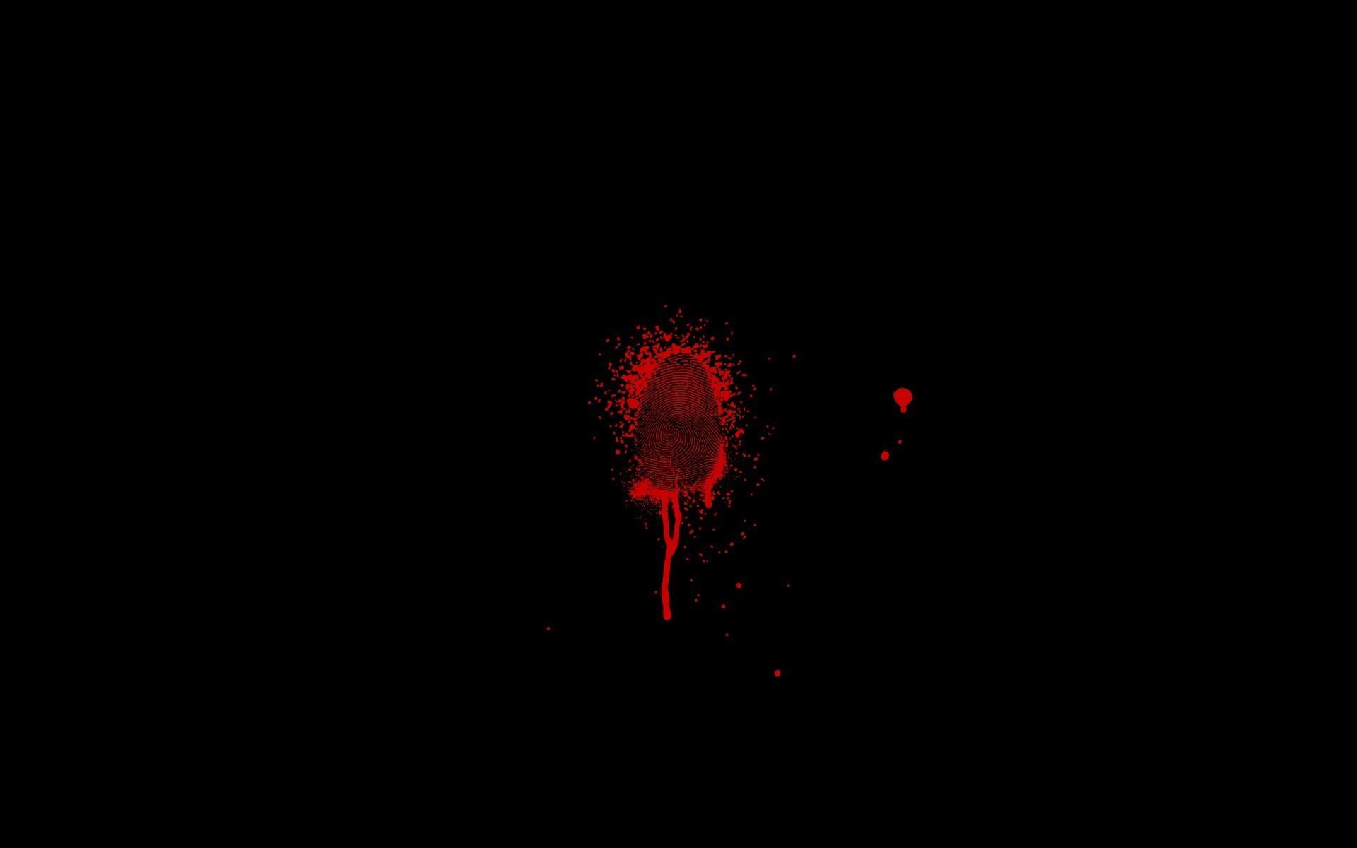 1920x1200 black background, fingerprints, red, blood, abstract, artwork, fingerprint, black, minimalism Gallery HD Wallpaper