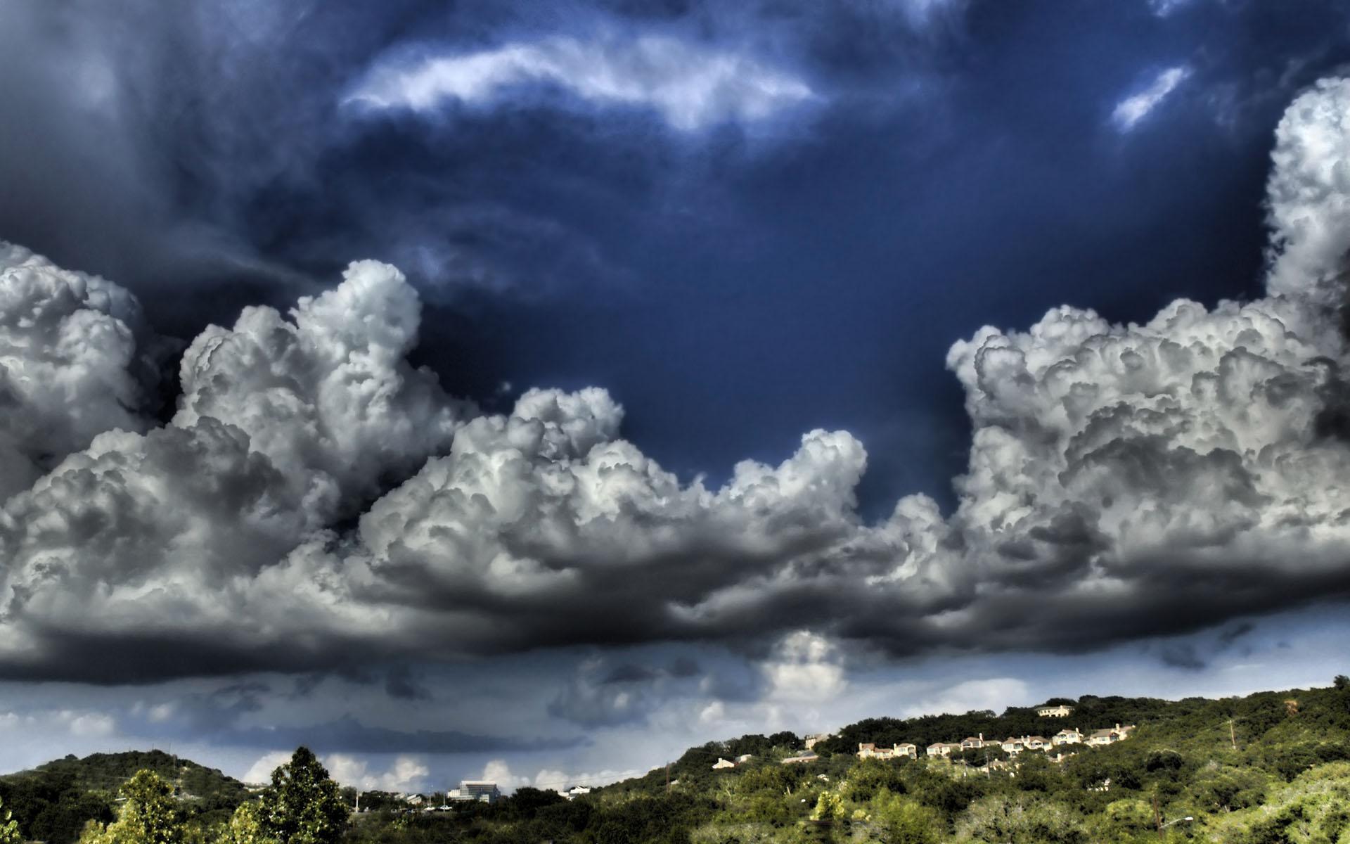 1920x1200 Very dark clouds wallpaper. Very dark clouds