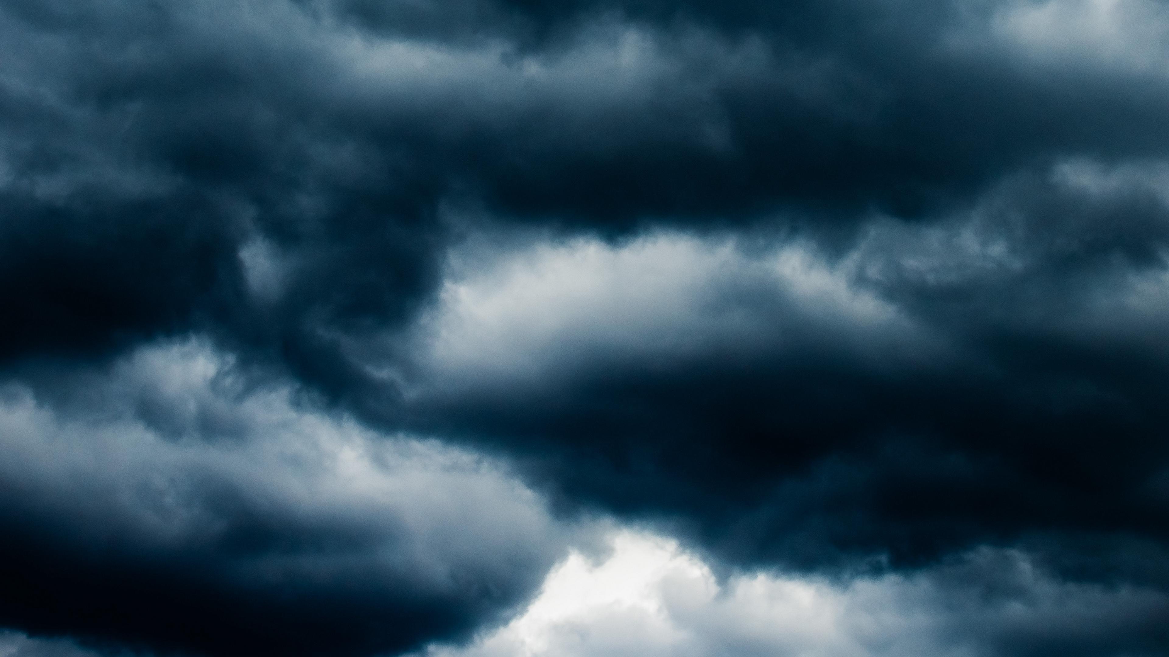 3840x2160 Wallpaper 4k clouds, sky, dark, porous, cloudy 4k Wallpaper