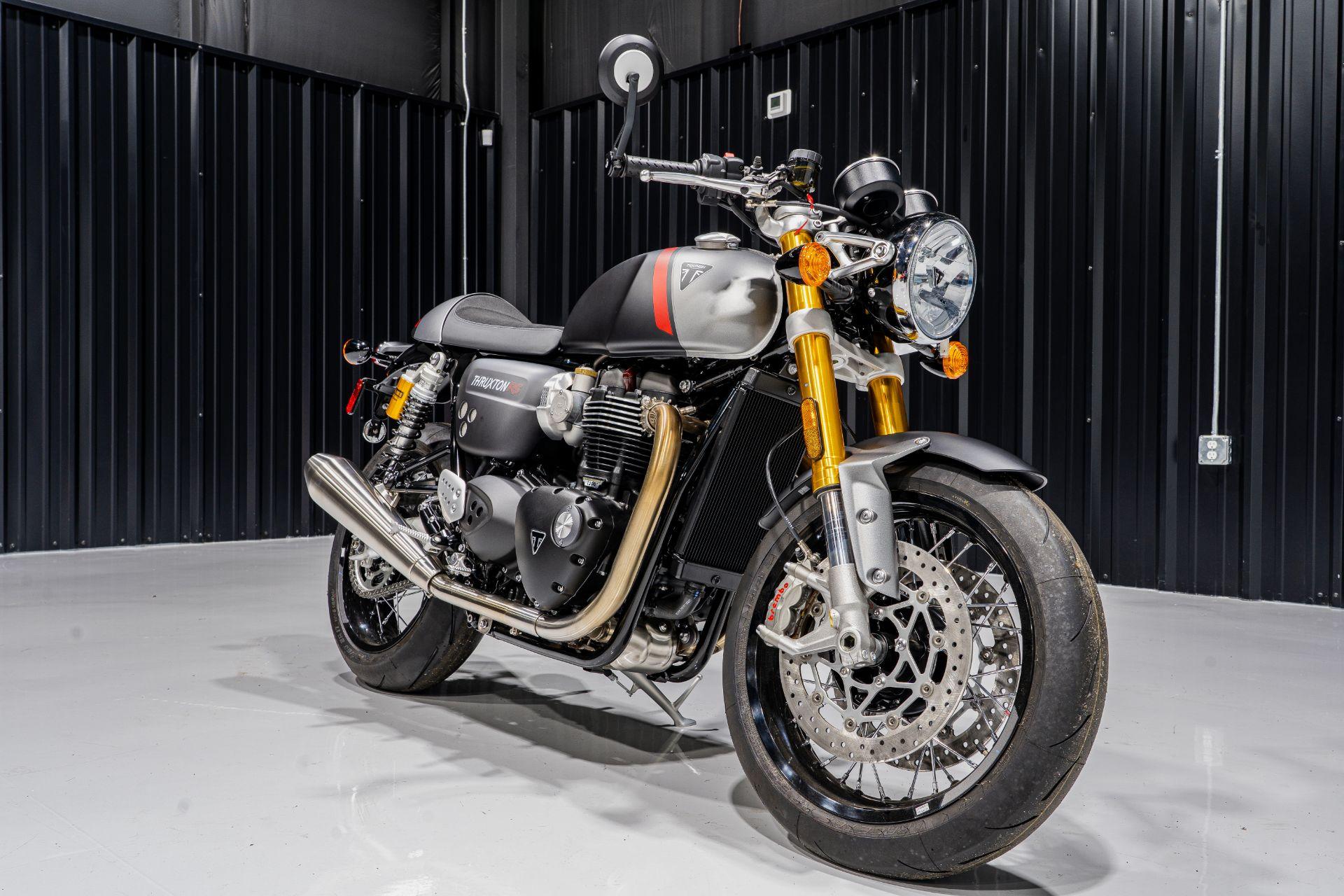 1920x1280 New 2022 Triumph Thruxton RS, Byron GA. Specs, Price, Photo. Matte Storm Grey / Silver Ice 10926