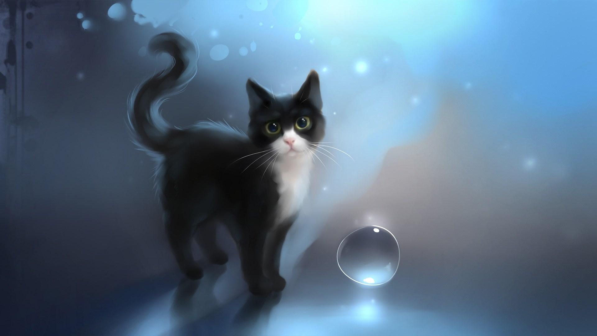 1920x1080 Free download Anime Cat Desktop Wallpaper [1920x1080] for your Desktop, Mobile & Tablet. Explore Cute Anime Kitten Wallpaper. Cute Kitten Picture Wallpaper, Cute Kitten Wallpaper, Cute Kitten Background