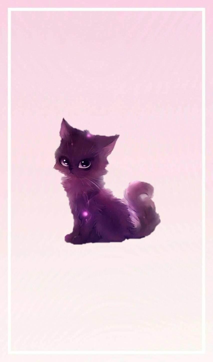 853x1450 Anime Cat Wallpaper and Background image Free Download