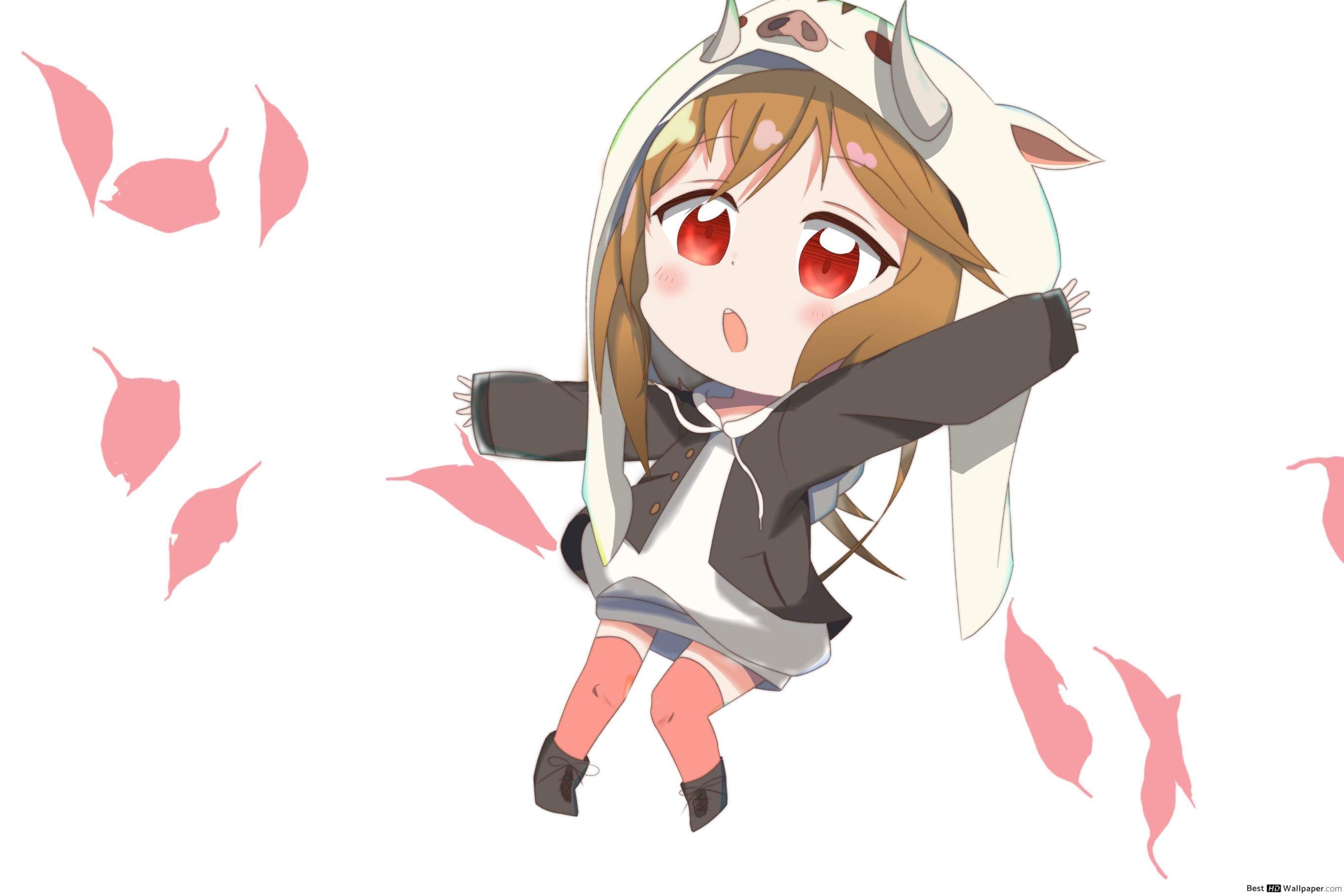 2736x1824 Anime Original Chibi Girl HD wallpaper download