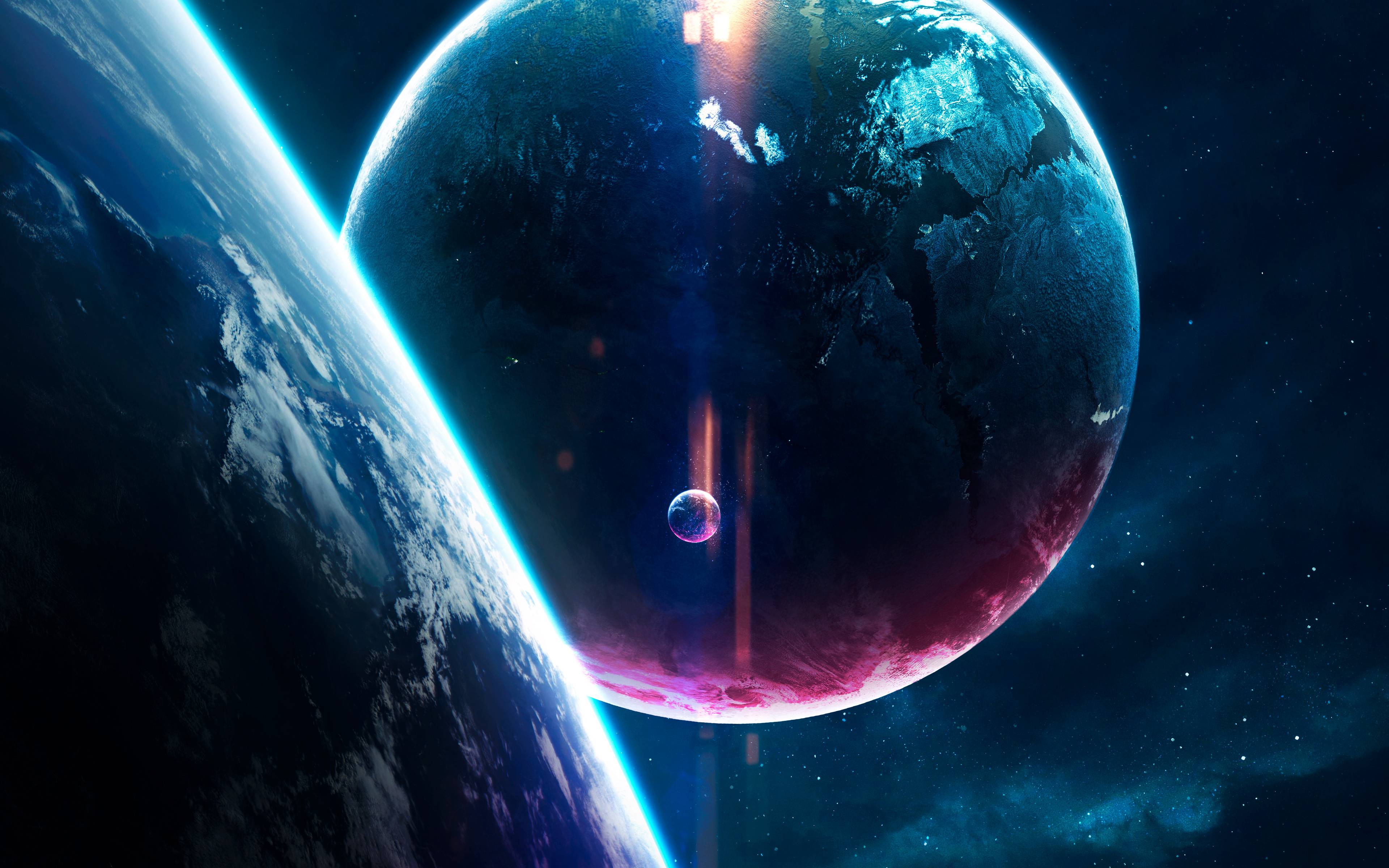 3840x2400 70s Disco Planets, HD Digital Universe, 4k Wallpaper, Image, Background, Photo and Picture