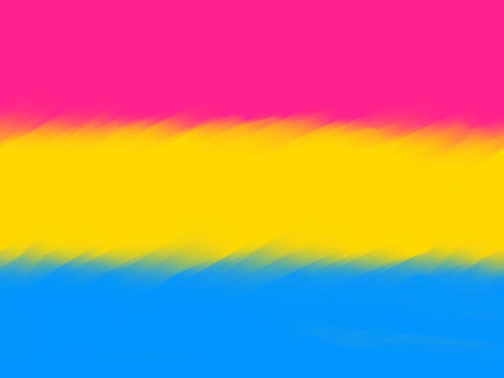 1024x768 Download Blurred Horizontal Pride Pan Flag Wallpaper
