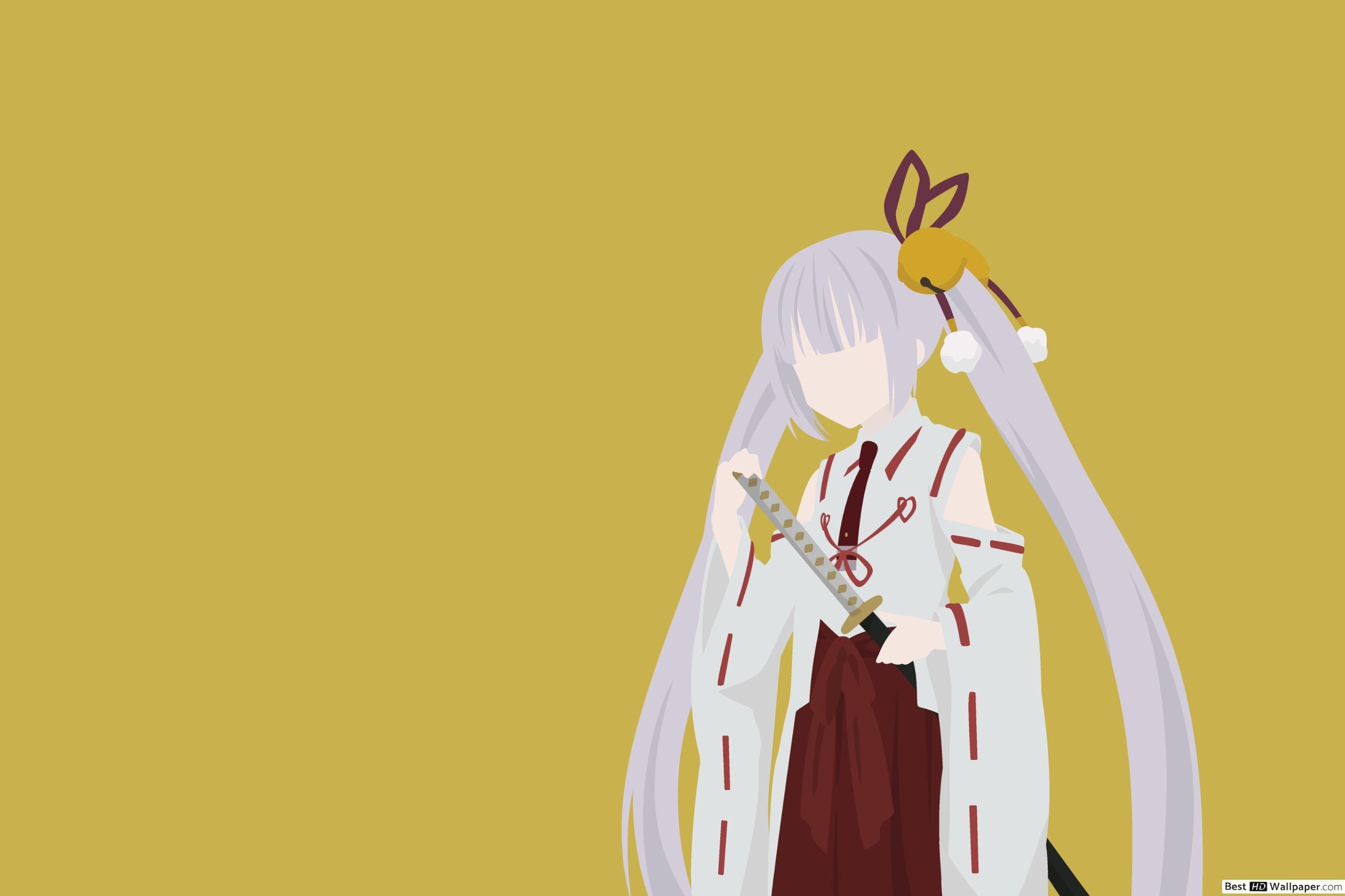 2736x1824 Armed girl's machiavellism Inaba HD wallpaper download
