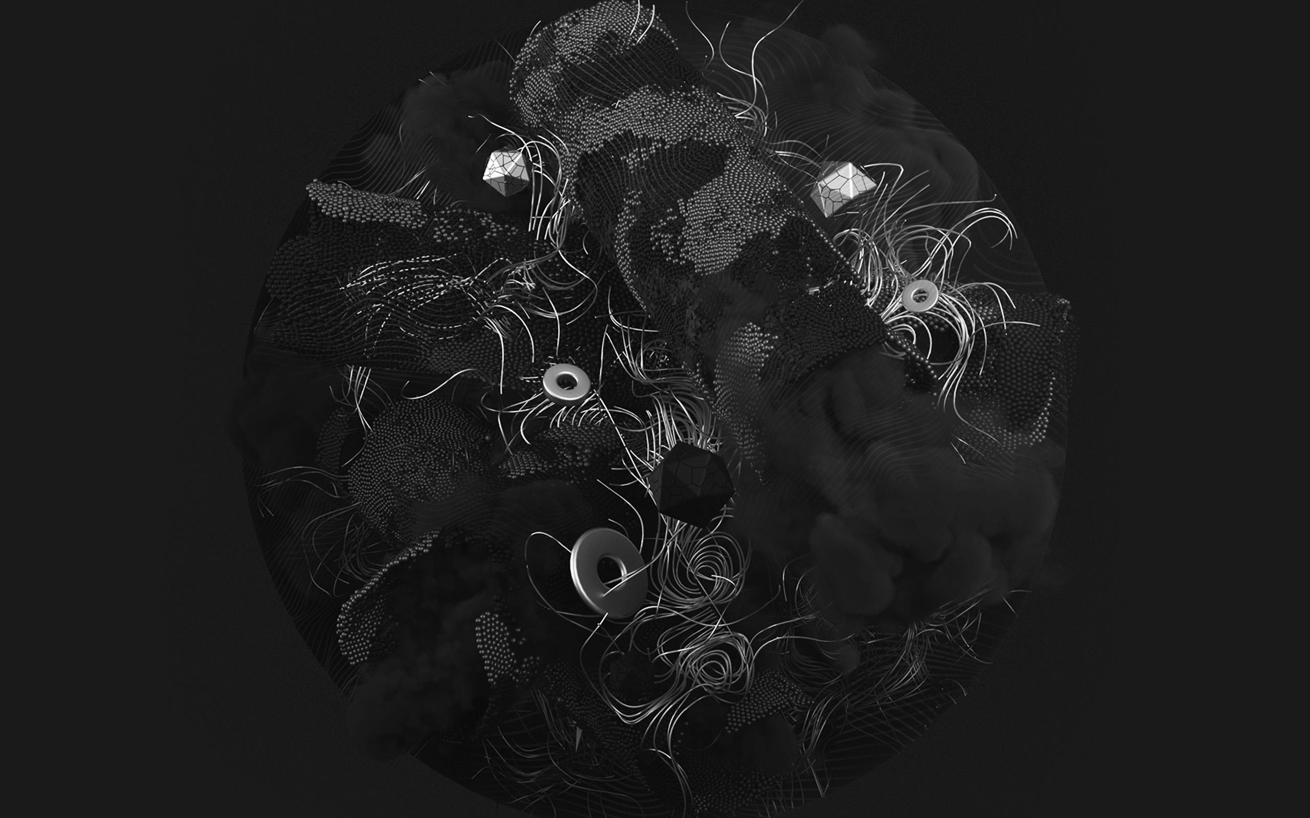 2560x1600 Digital Dark Art Illustration Abstract Bw Wallpaper