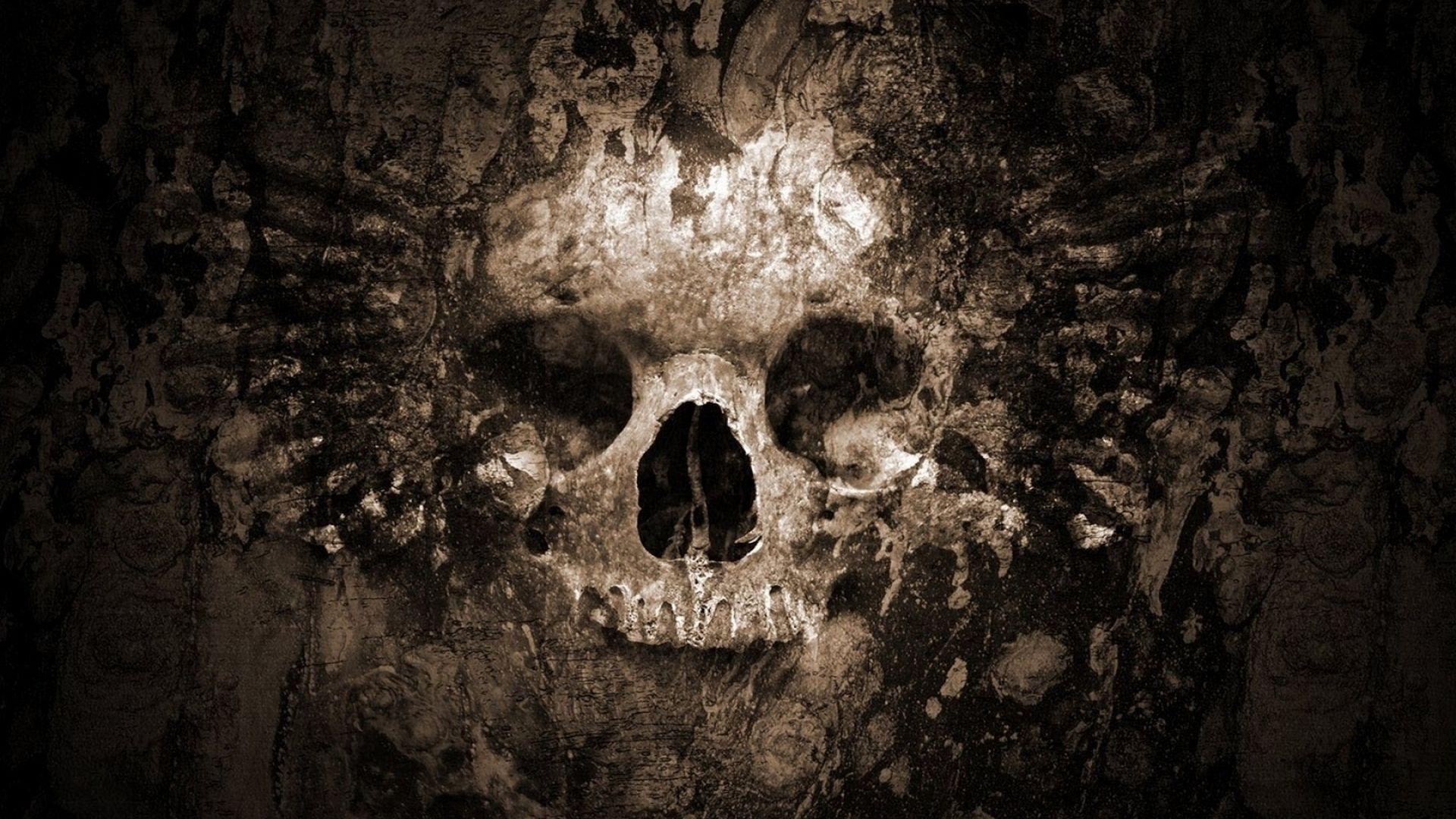 1920x1080 Desktop Wallpaper Skull, Dark, Art, HD Image, Picture, Background, A37310