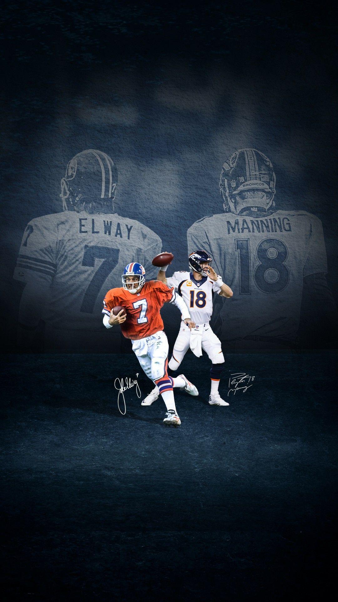 Broncos John Elway Signed 11x14 Custom Collage Edit Photo BAS Witness