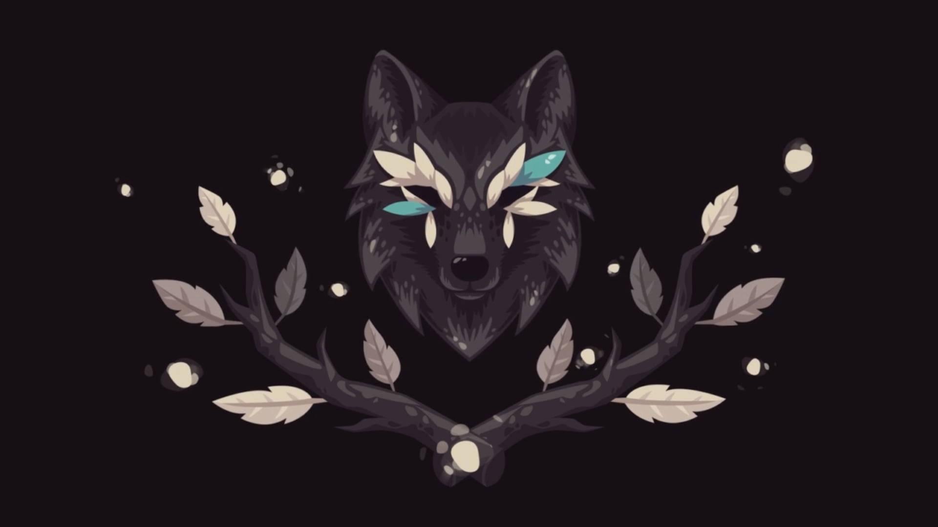 1920x1080 Download Cool Black Wolf On Magical Branches Wallpaper
