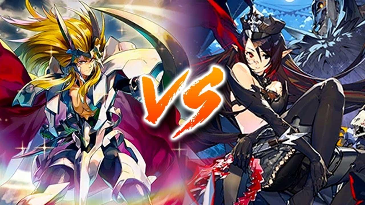1280x720 Gold Paladin (Ezel) Vs. Pale Moon (Luquier). Standard. Cardfight!! Vanguard (V Series)