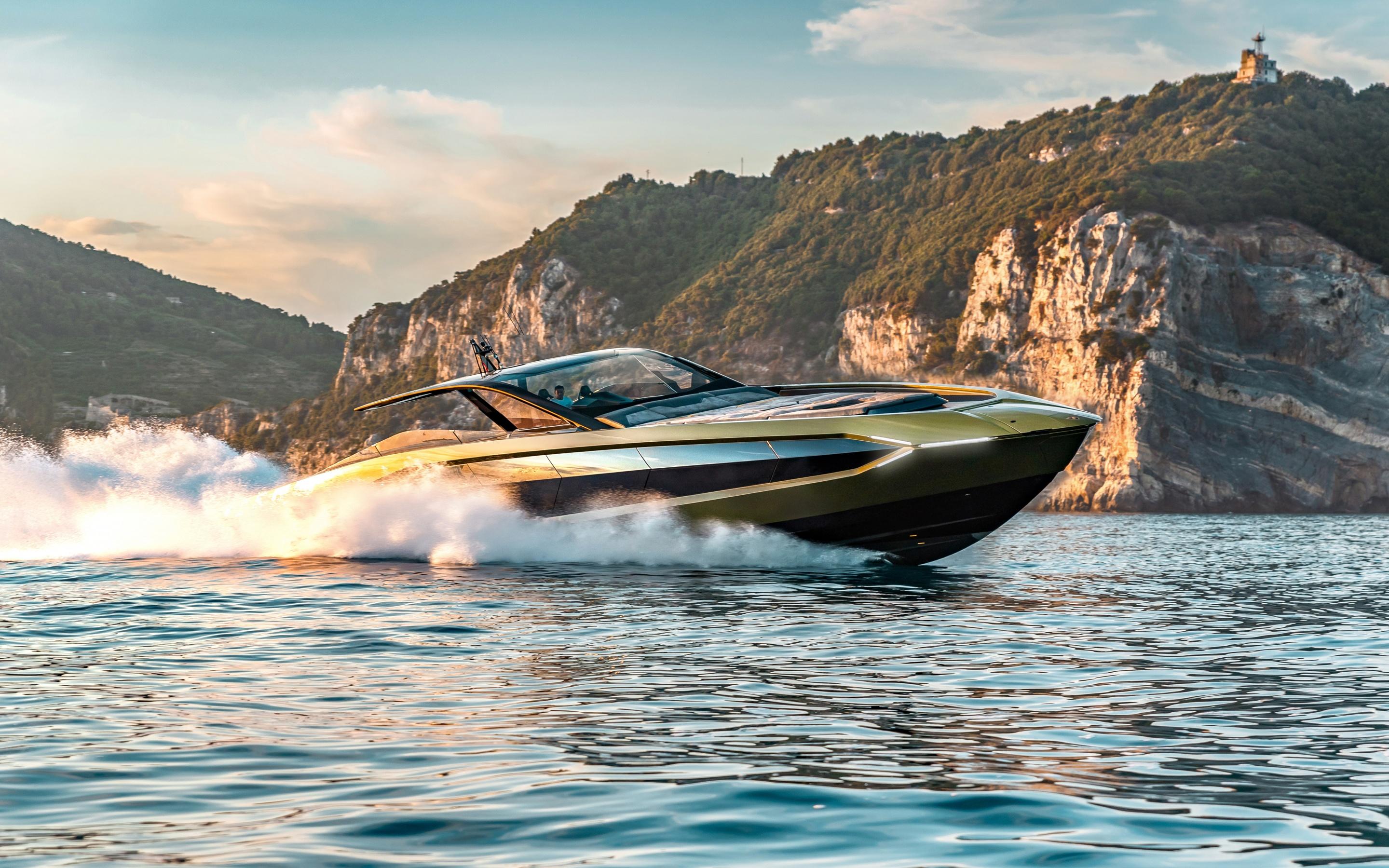 2880x1800 Tecnomar for Lamborghini 63 Wallpaper 4K, Superyacht, Motor yacht