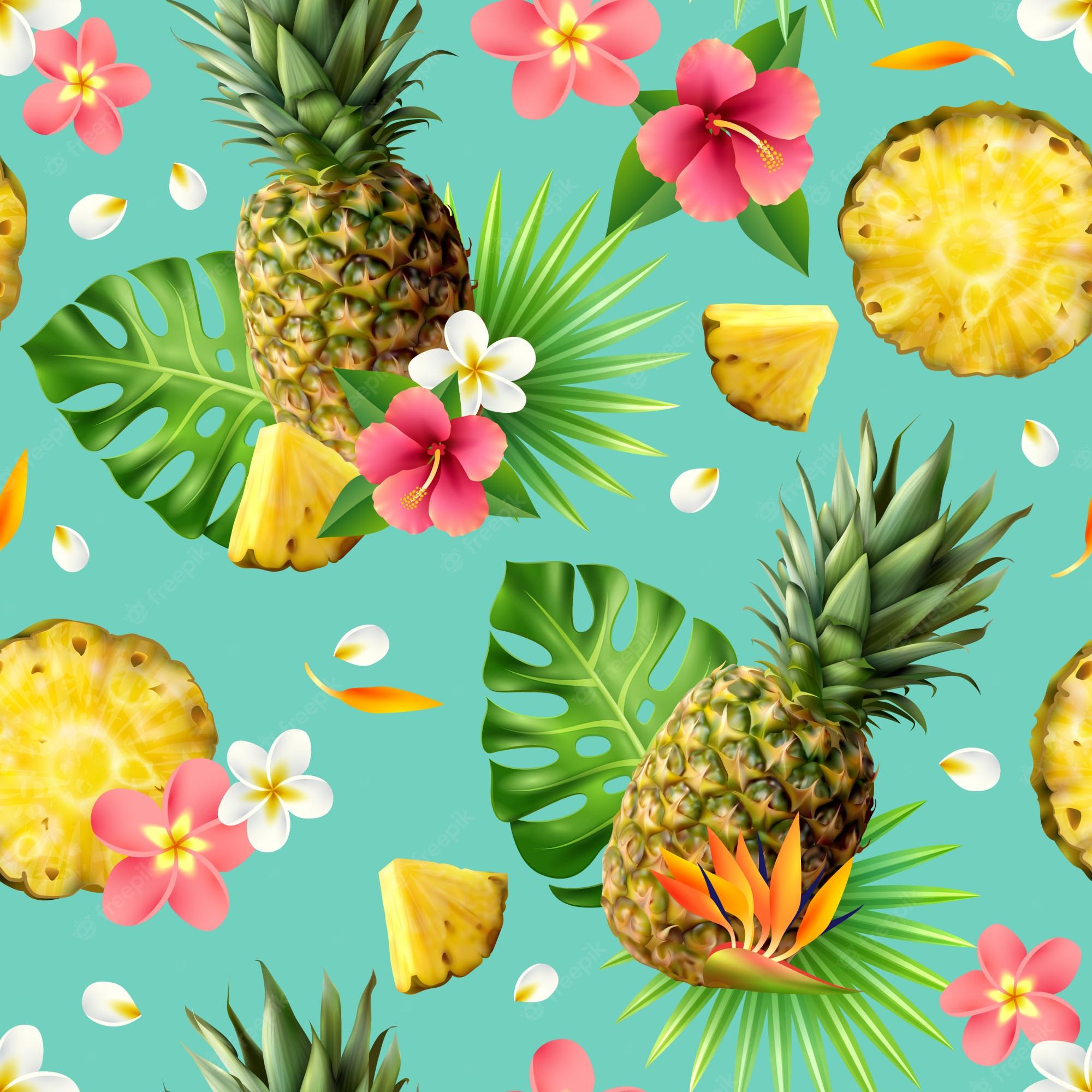 2000x2000 Tropical Pineapple Image