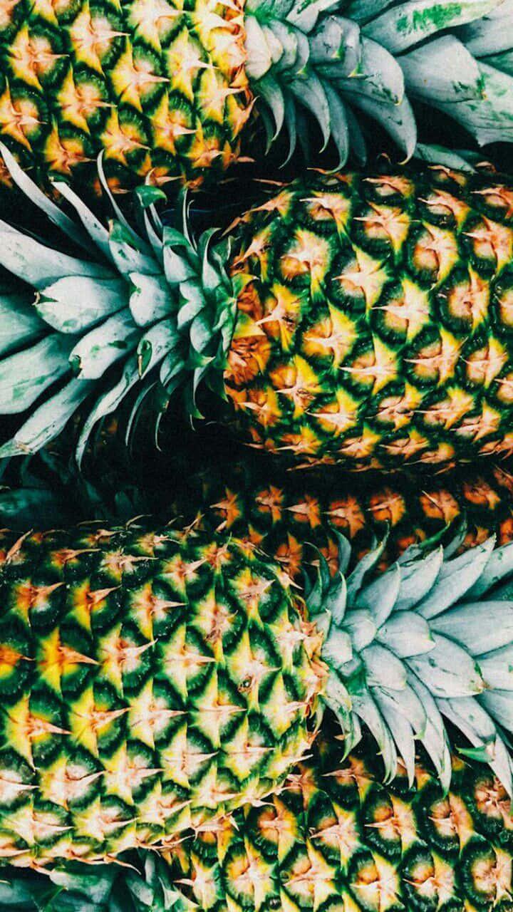 720x1280 Download Tropical Aesthetic Pineapple Wallpaper