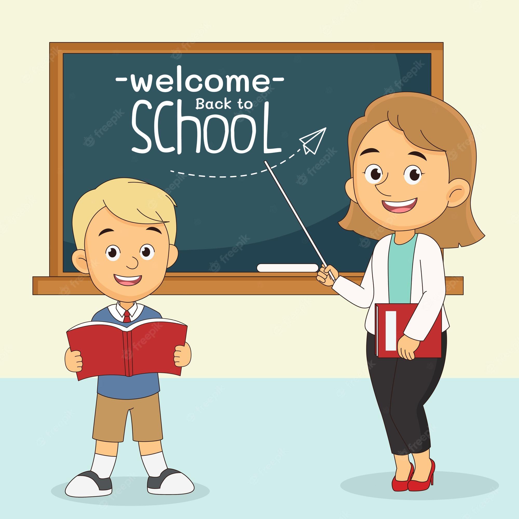 2000x2000 Teacher cartoon character Image. Free Vectors, & PSD