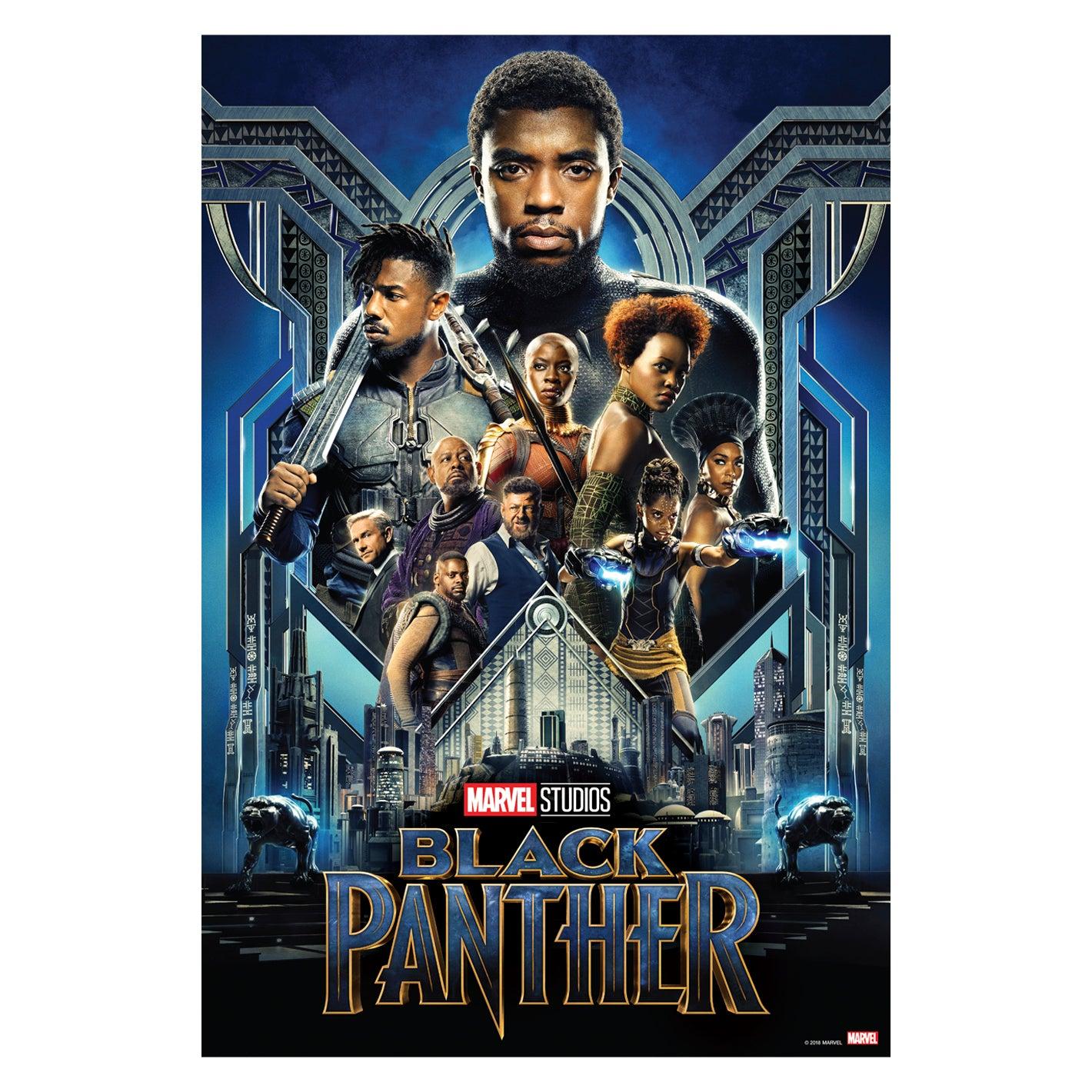 1420x1420 Black Panther: Movie Posters Mural Licensed Marvel Remova