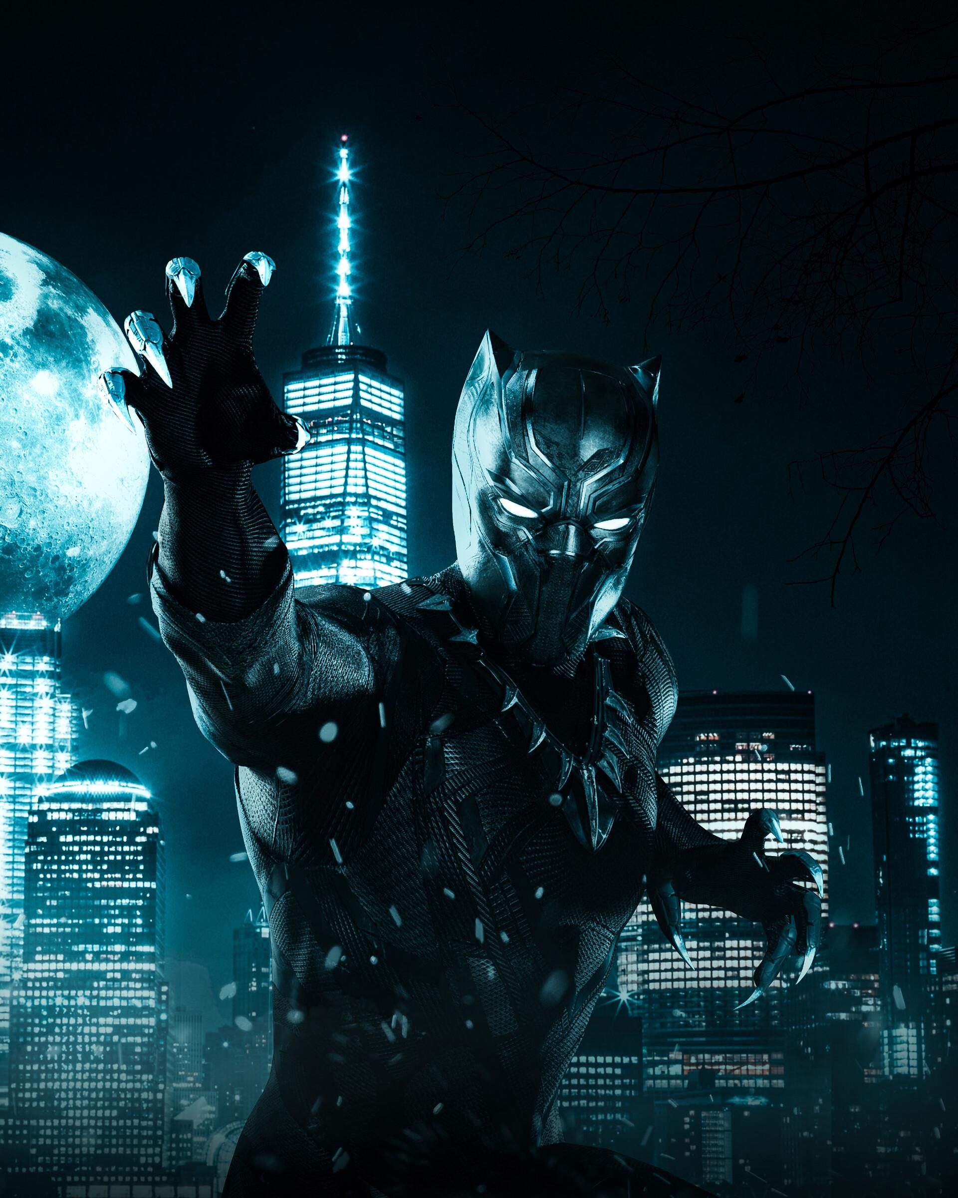 1920x2400 Black Panther Movie Poster