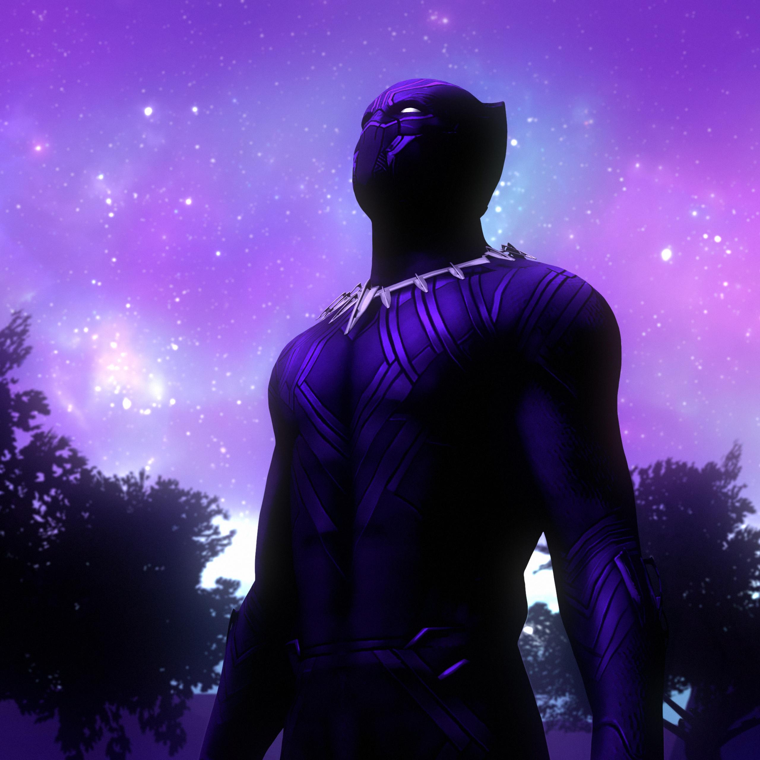 2560x2560 Black Panther Wallpaper 4K, Marvel Comics, Fantasy