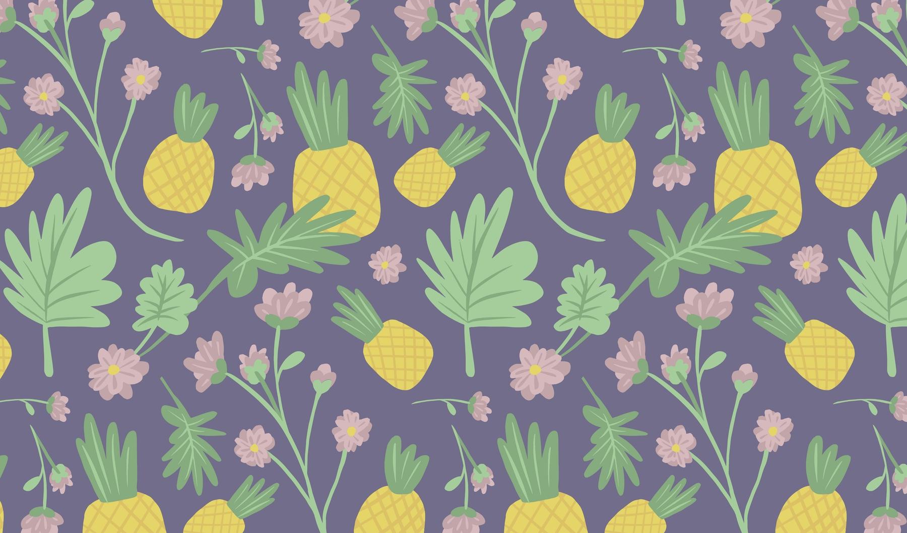 1800x1059 Tropical Pineapple wallpaper