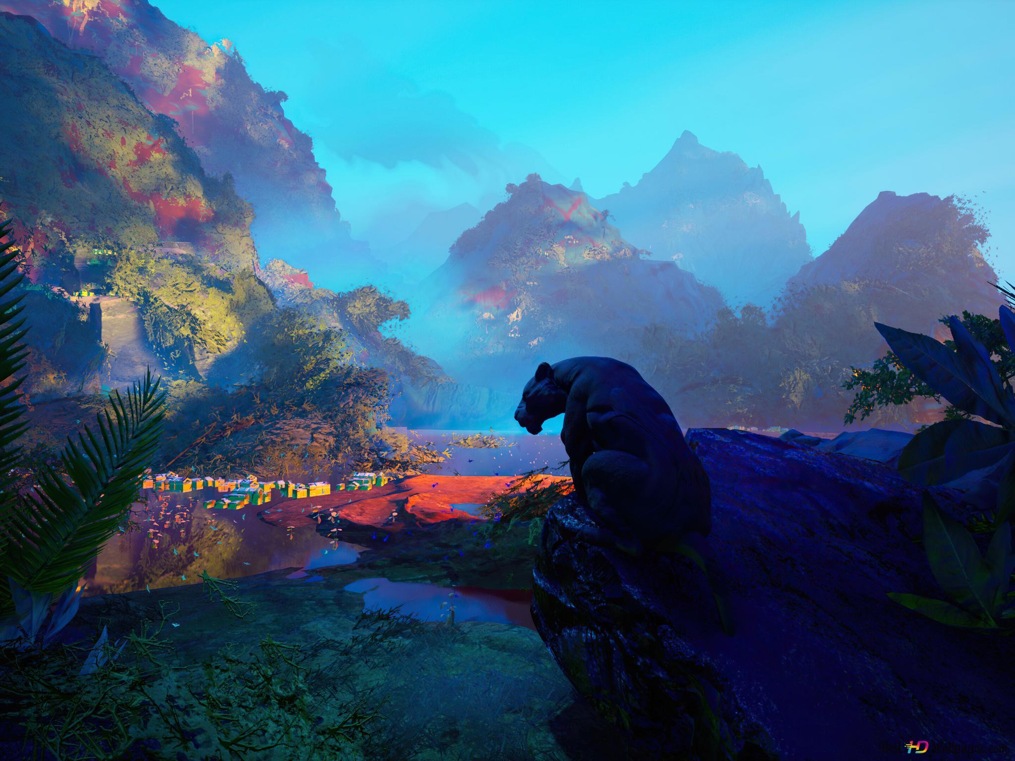 2048x1536 Black Panther Forest Nature 4K wallpaper download