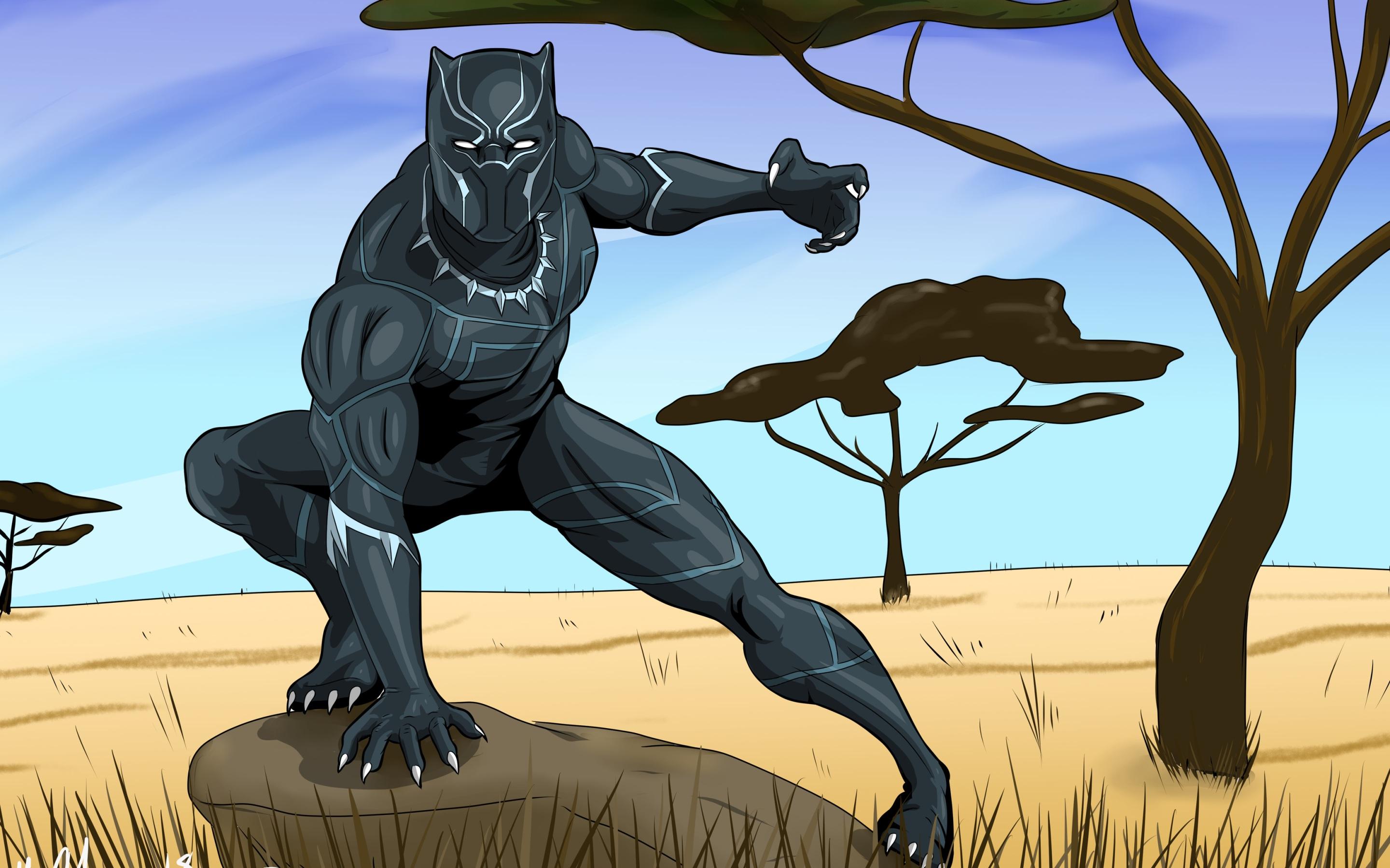 2880x1800 Wallpaper 4k Black Panther 5K New Artwork Wallpaper