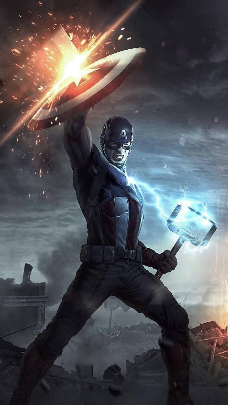 736x1308 Download 4k Avengers Endgame Captain America Wallpaper