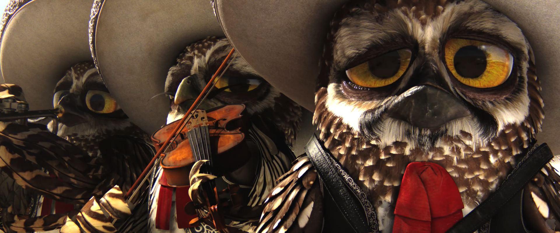1920x800 Mariachi Owls from Rango Desktop Wallpaper