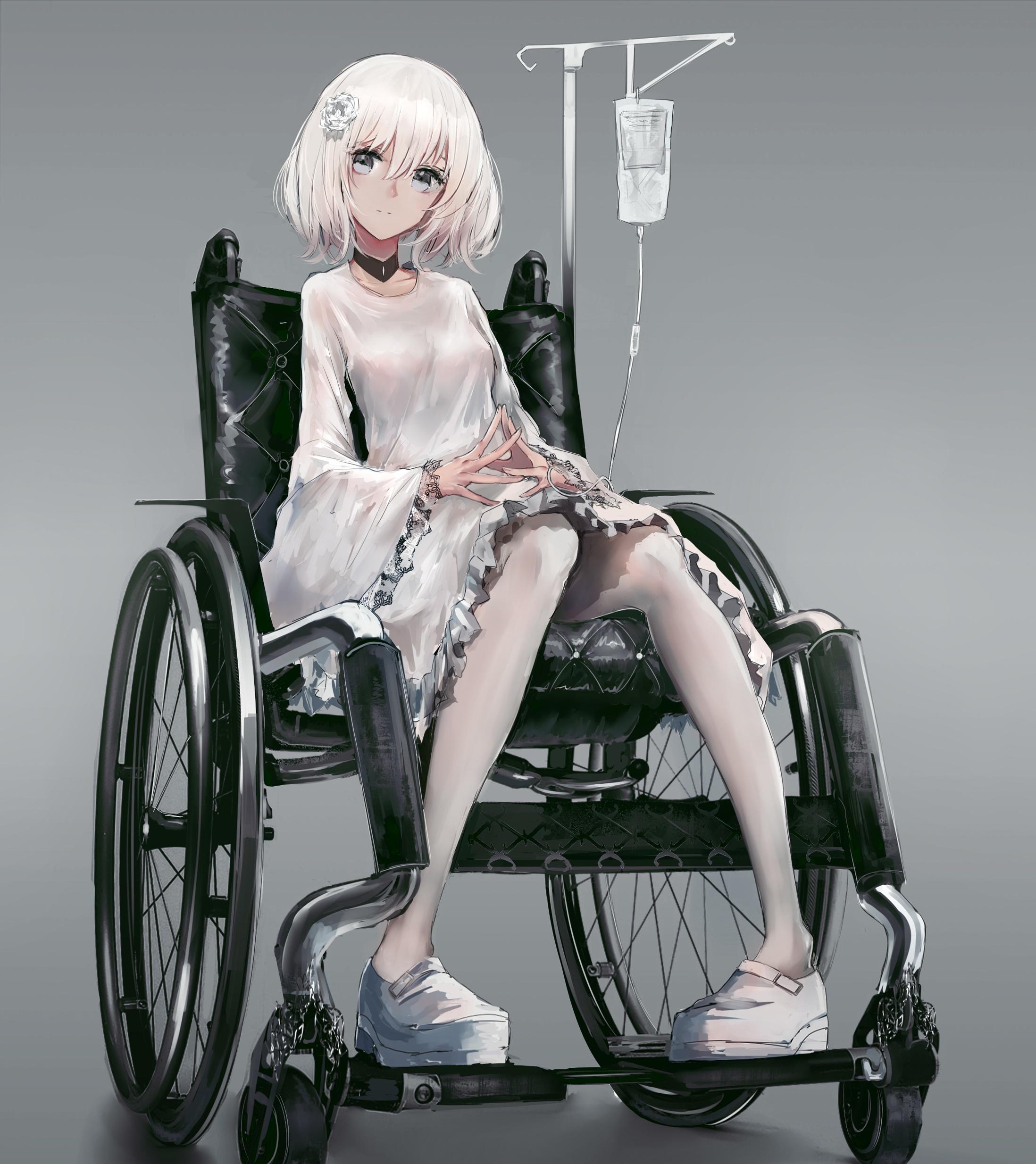 2196x2468 Free download Wallpaper Illness Short Hair White Hair Dress Anime Girl [2196x2468] for your Desktop, Mobile & Tablet. Explore Sick Anime Girl Wallpaper. Anime Girl Wallpaper, Epic Anime Girl