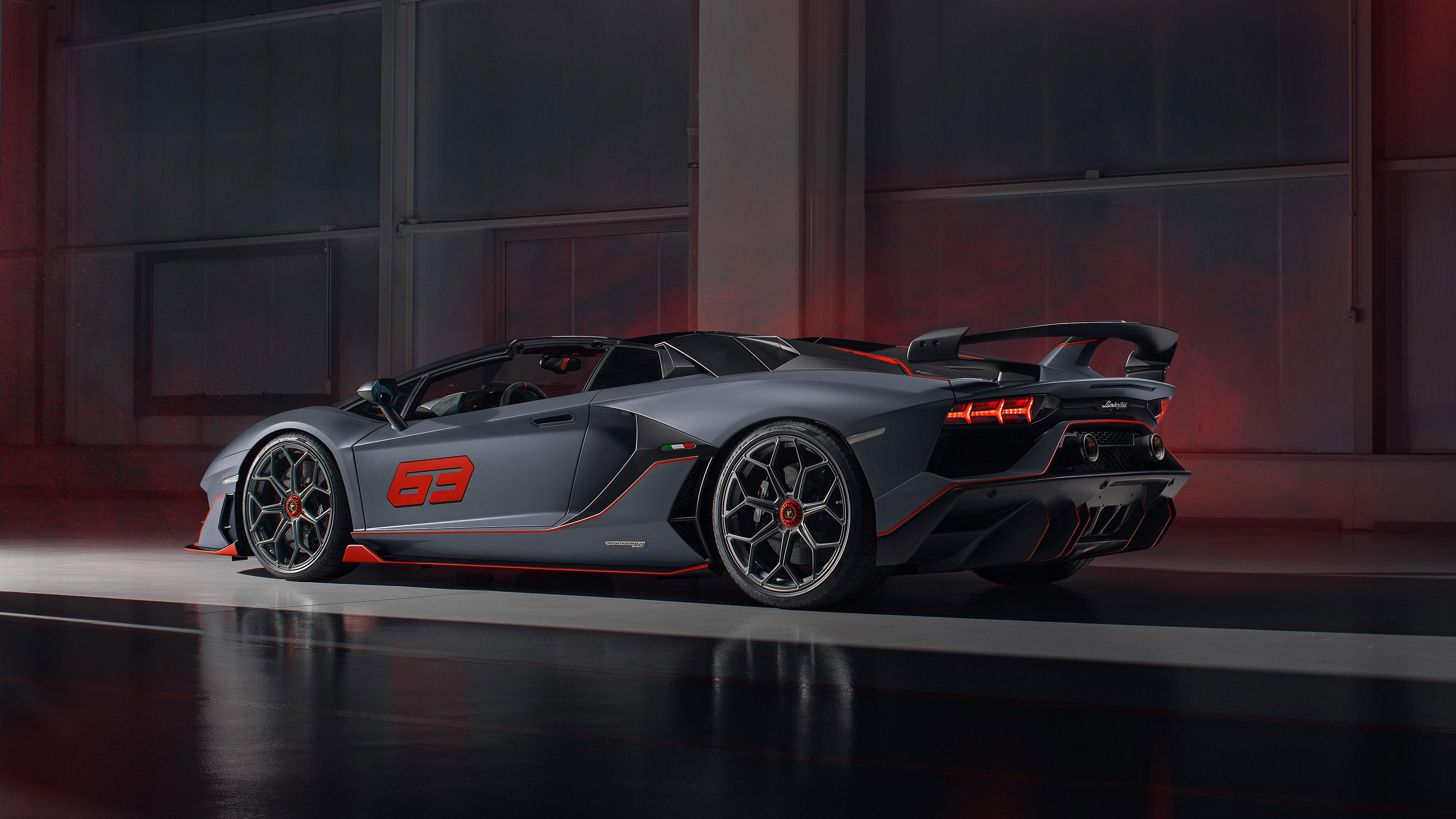3840x2160 Wallpaper / Lamborghini Aventador SVJ, car, vehicle, supercars, Convertible, Roadster free download
