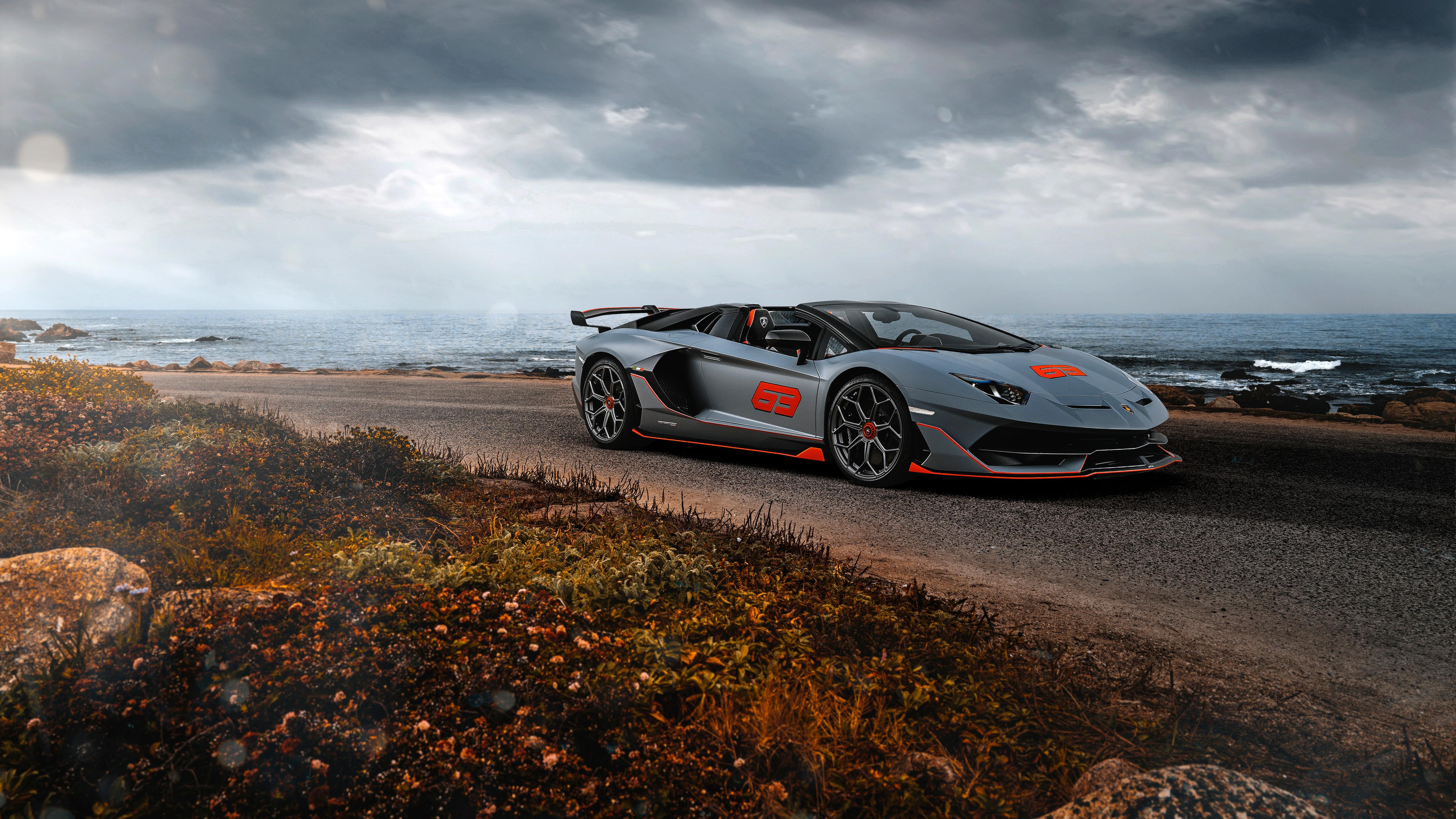 5120x2880 Lamborghini Aventador SVJ 63 Roadster 2020 5K Wallpaper Car Wallpaper