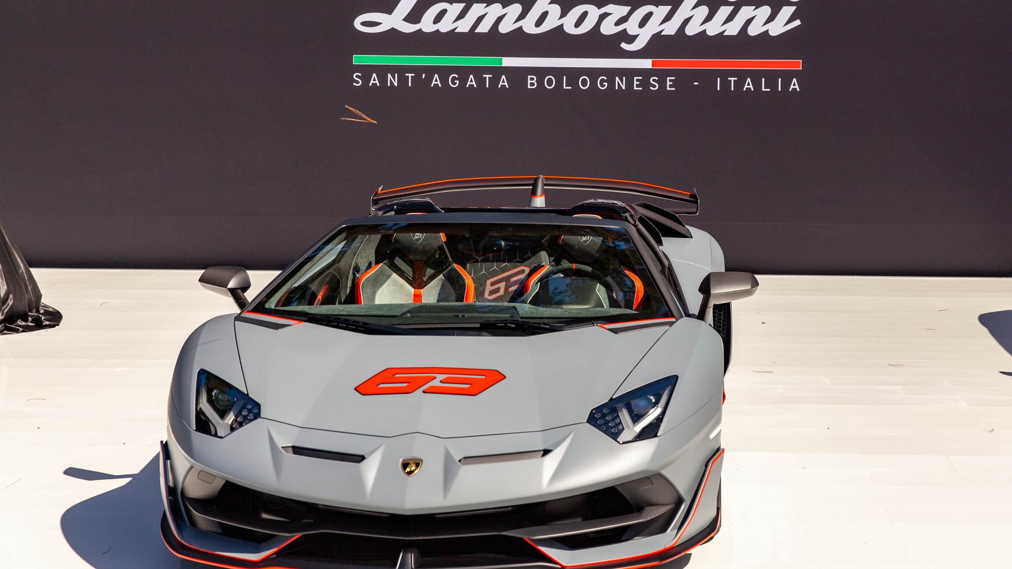 2000x1125 Exclusive Lamborghini Aventador SVJ 63 Roadster and Huracan EVO Celebration debut in Monterey