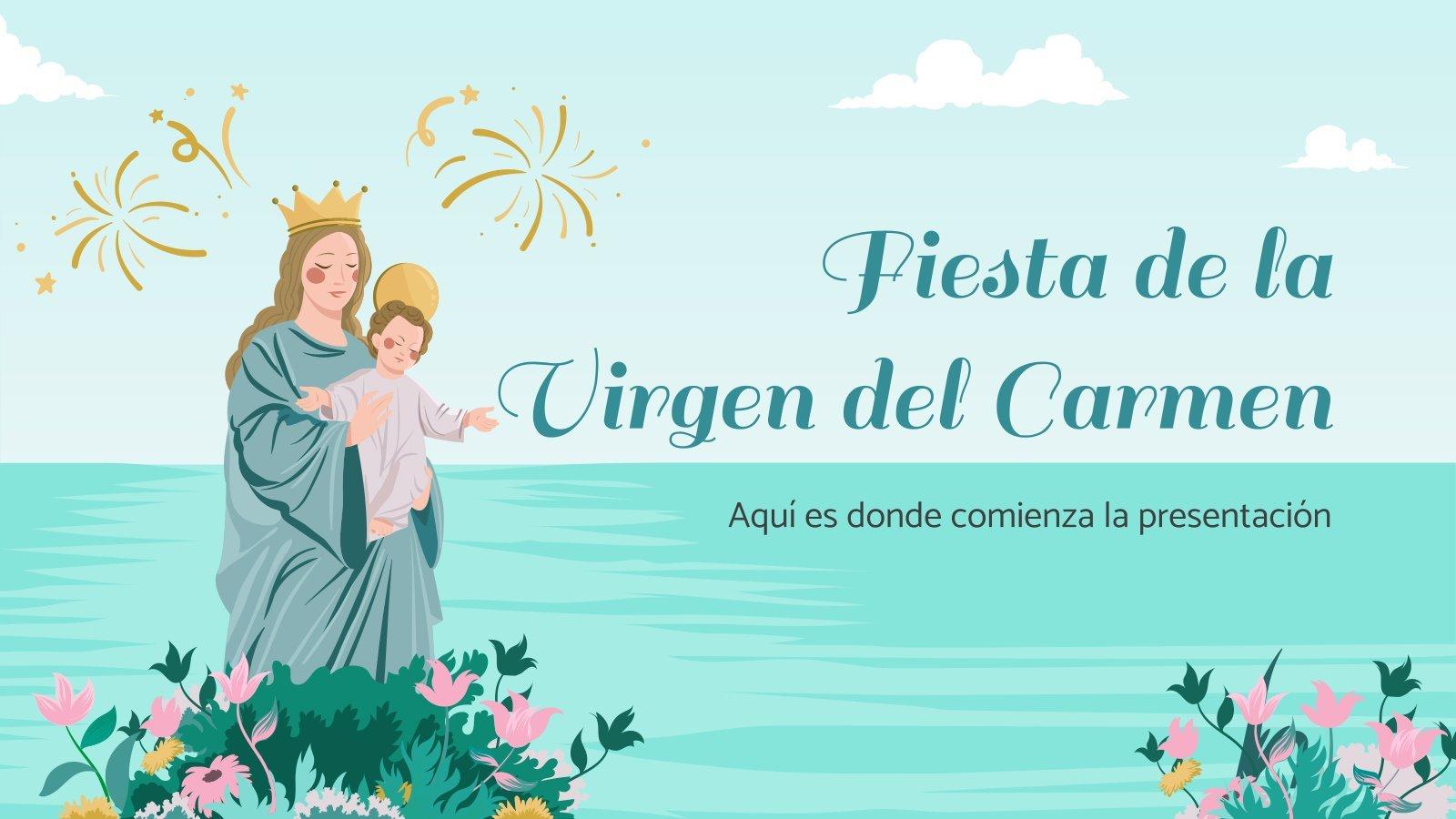 1600x900 Virgen del Carmen Festivities. Google Slides & PowerPoint