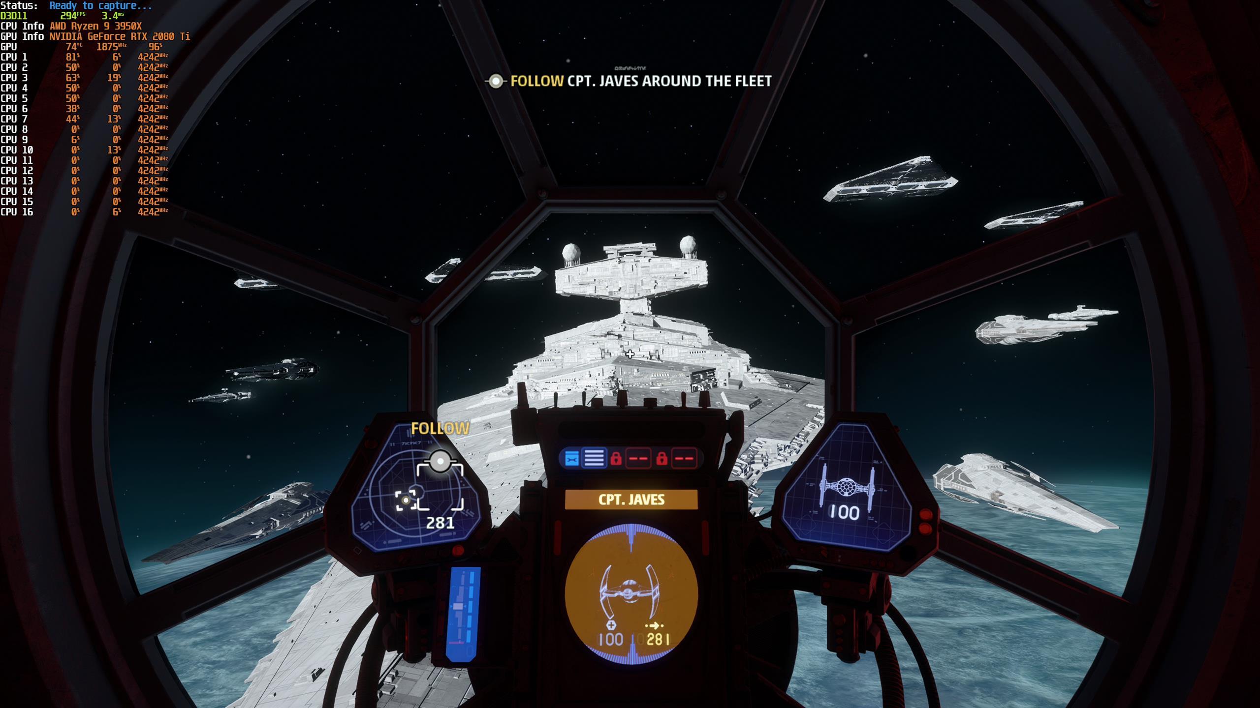 2560x1440 Star Wars: Squadrons PC Performance Review and Optimisation Guide. Graphical Settings Comparisons, Medium High and Ultra