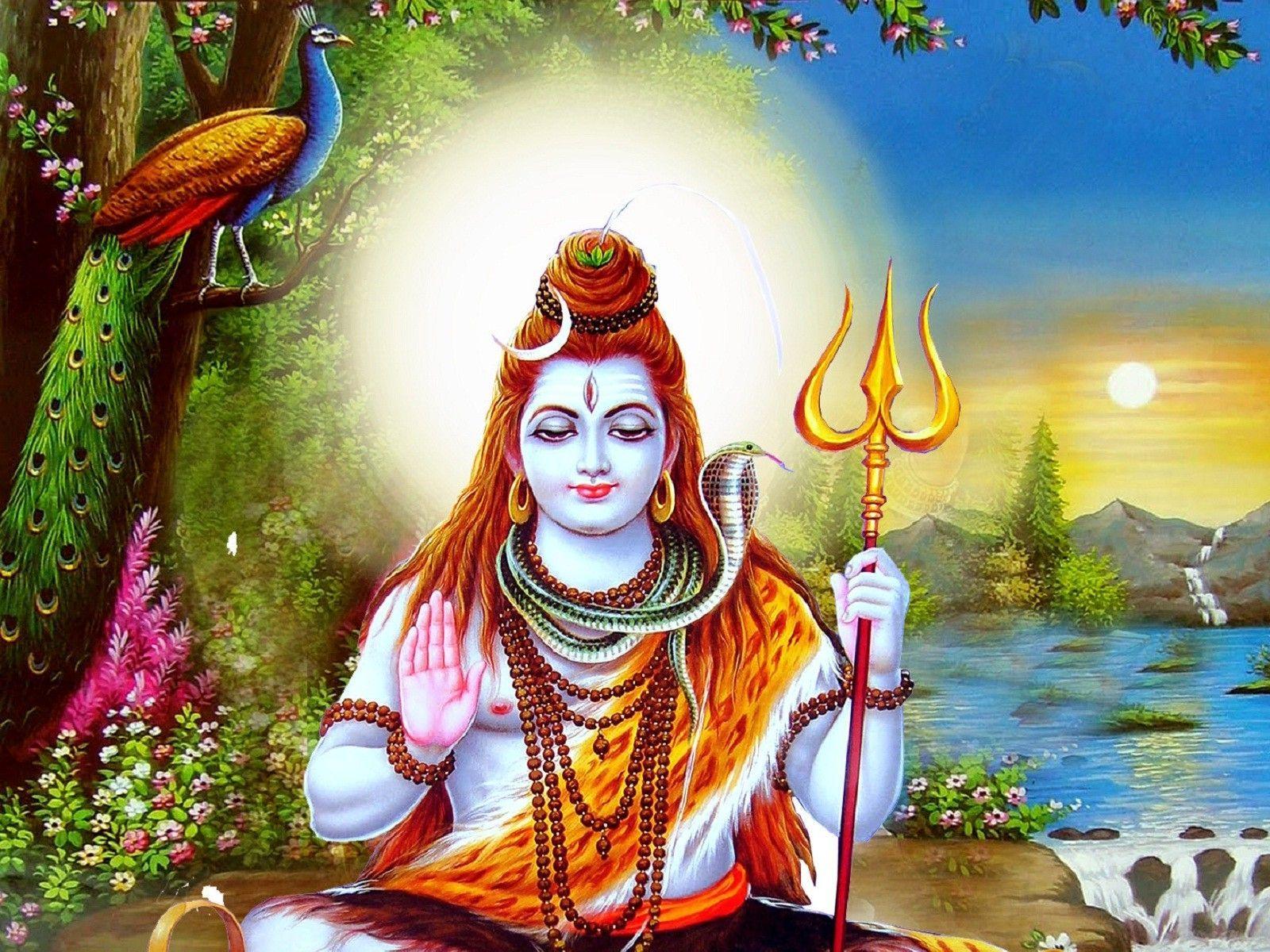 1600x1200 Desktop Lord Shiva Wallpaper