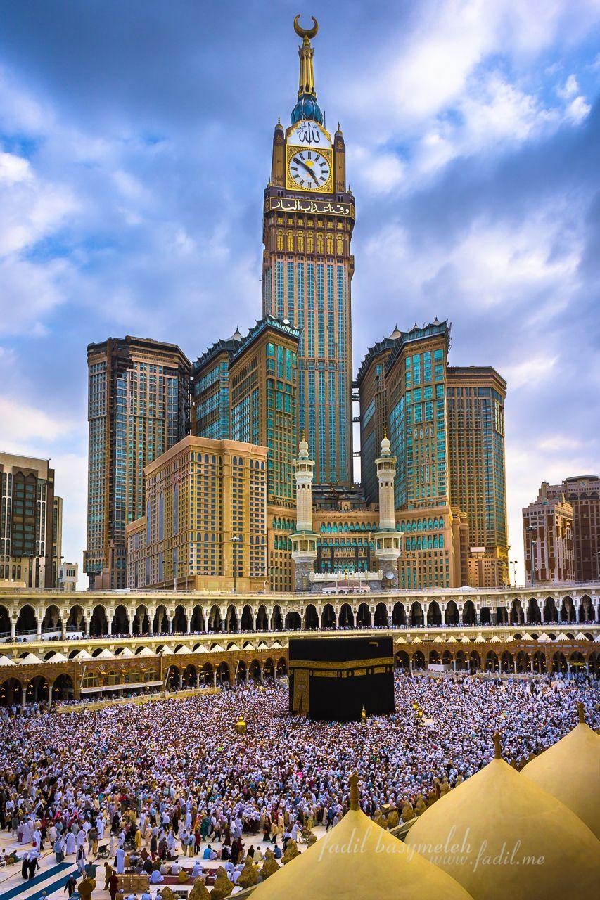 853x1280 Kaabah Masjidil Al Haram & Tháp đồng hồ Zam Zam, Mecca.  Pinterest