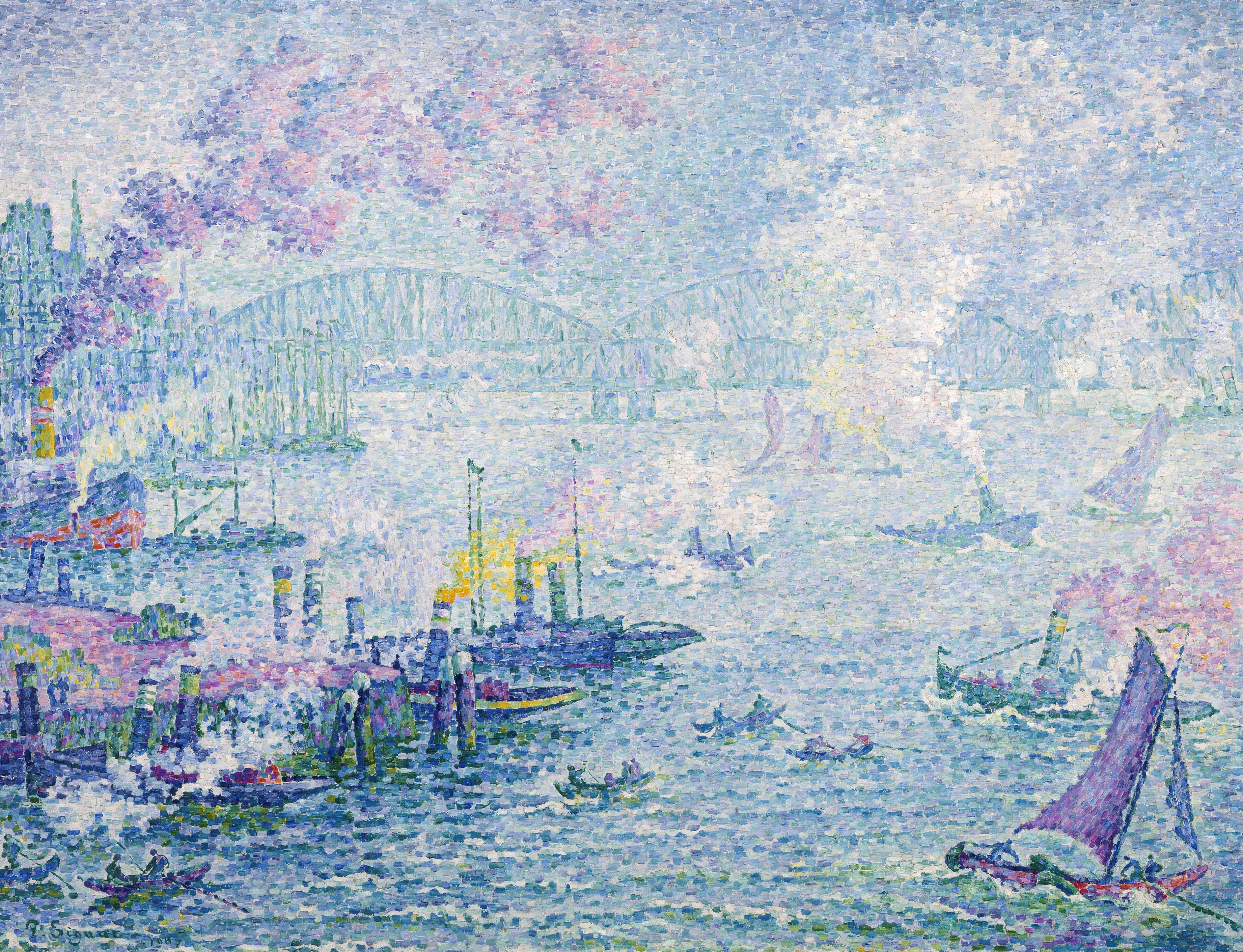 6170x4726 Le port de Rotterdam ( Museum Boijmans Van Beuningen, Rotterdam) de Paul Signac. Art prints, Fine art, Fine art prints