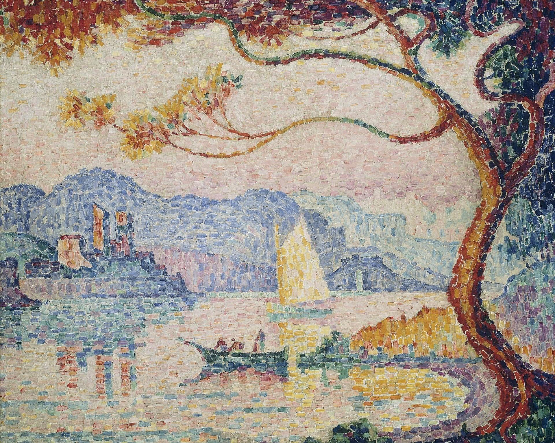 1920x1531 Wallpaper / picture, Antibes, 1080P, Antibes. the Small Port of Bacon, tower, pointillism, Paul Signac, landscape free download
