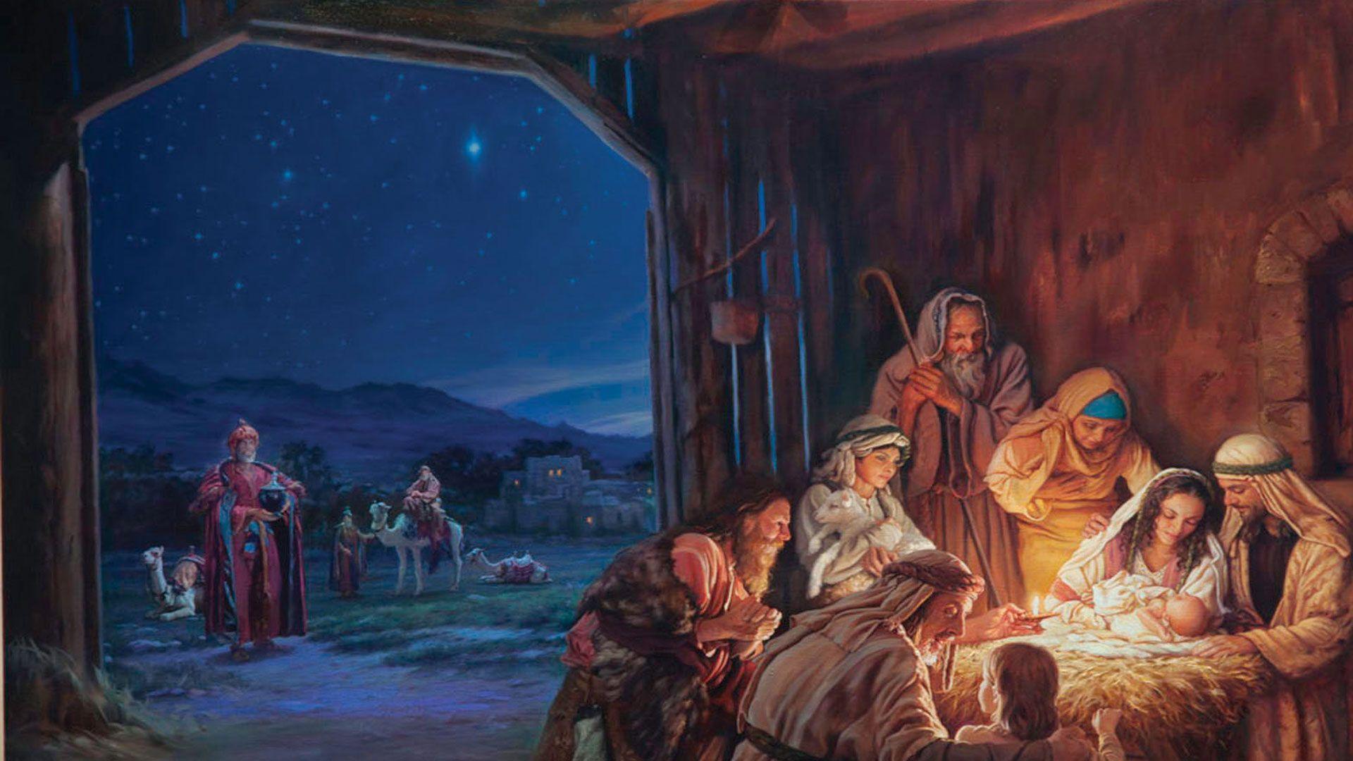 Biblical Nativity Scene