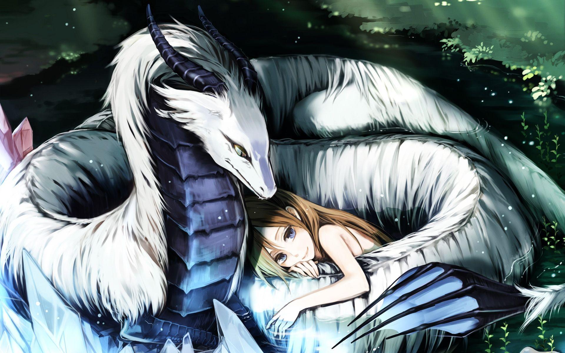 Manga Dragon Girl Wallpapers - Top Free Manga Dragon Girl Backgrounds -  WallpaperAccess