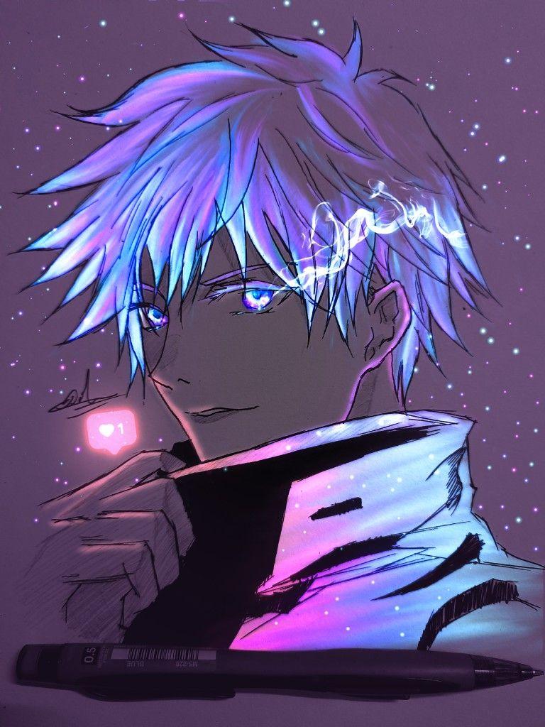 Animedrawings + Digital Glow 🎨 on Instagram: “Blue typ Glow